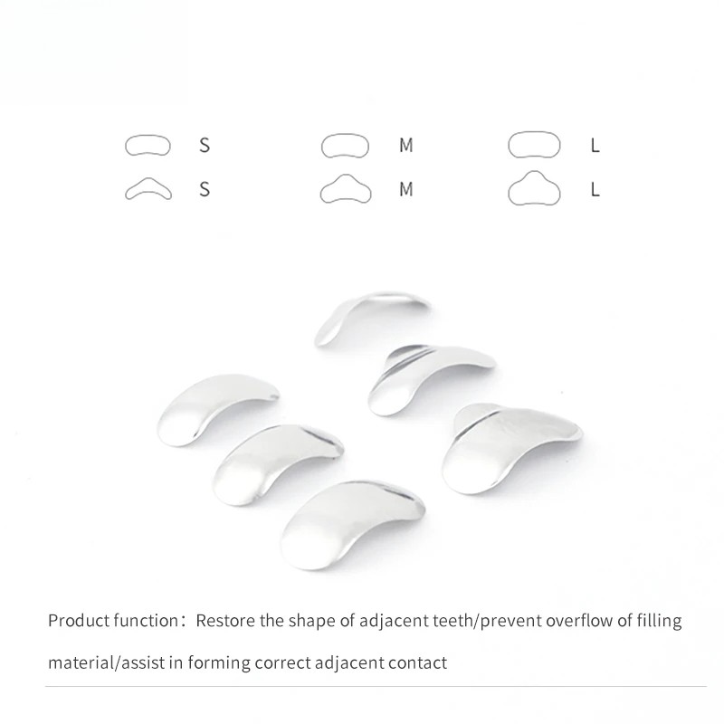 Dental Sectional Matrix Band Contoured System Metal Resin Clamping No1.398/1.330