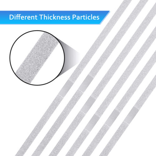 60Pcs Stainless Steel Metal Dental Polishing Strips Medium Grit Multiple Sizes