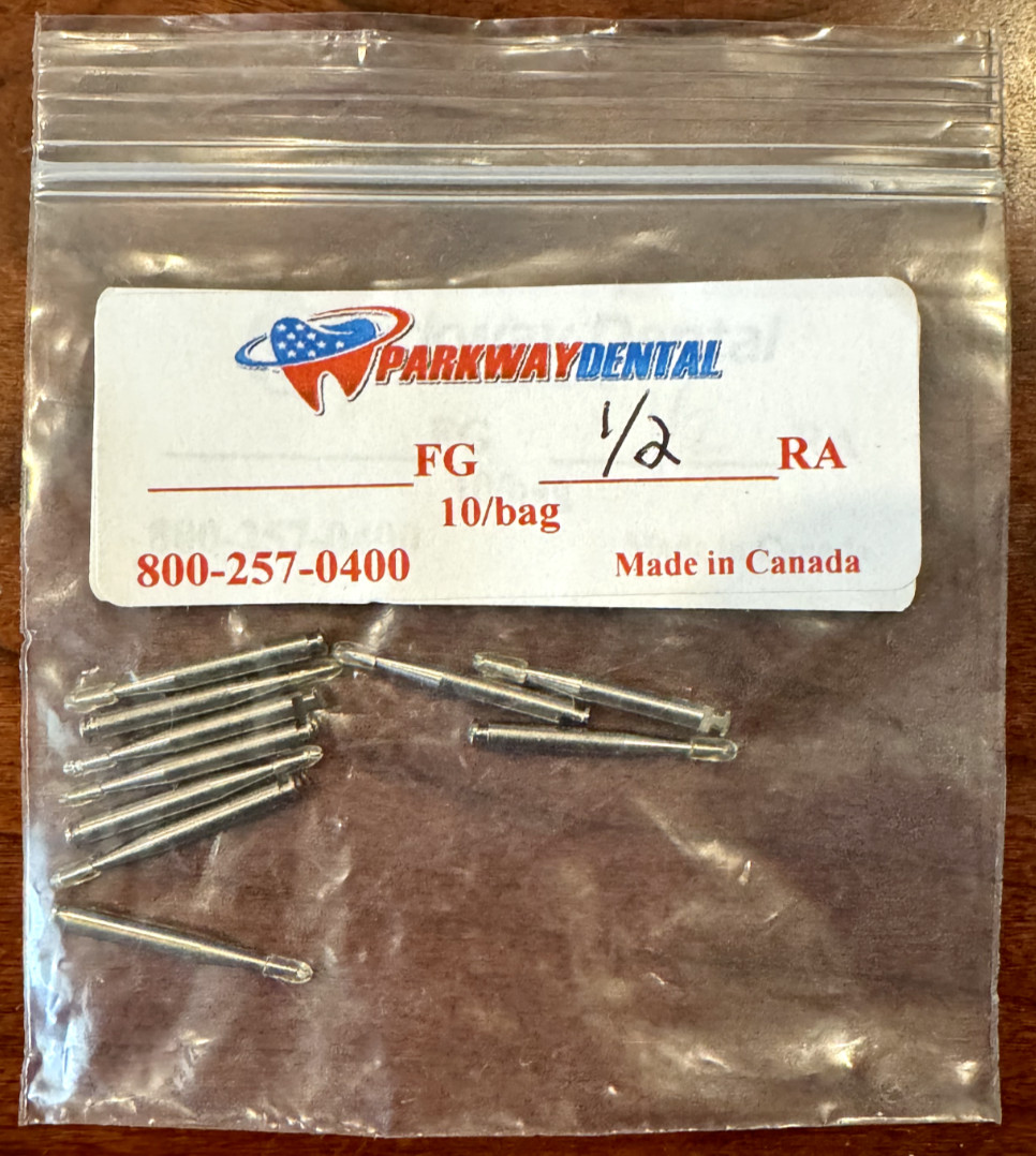 Premium Quality Operative Carbide Dental Burs Round RA 1/2 10/PK MADE IN CANADA