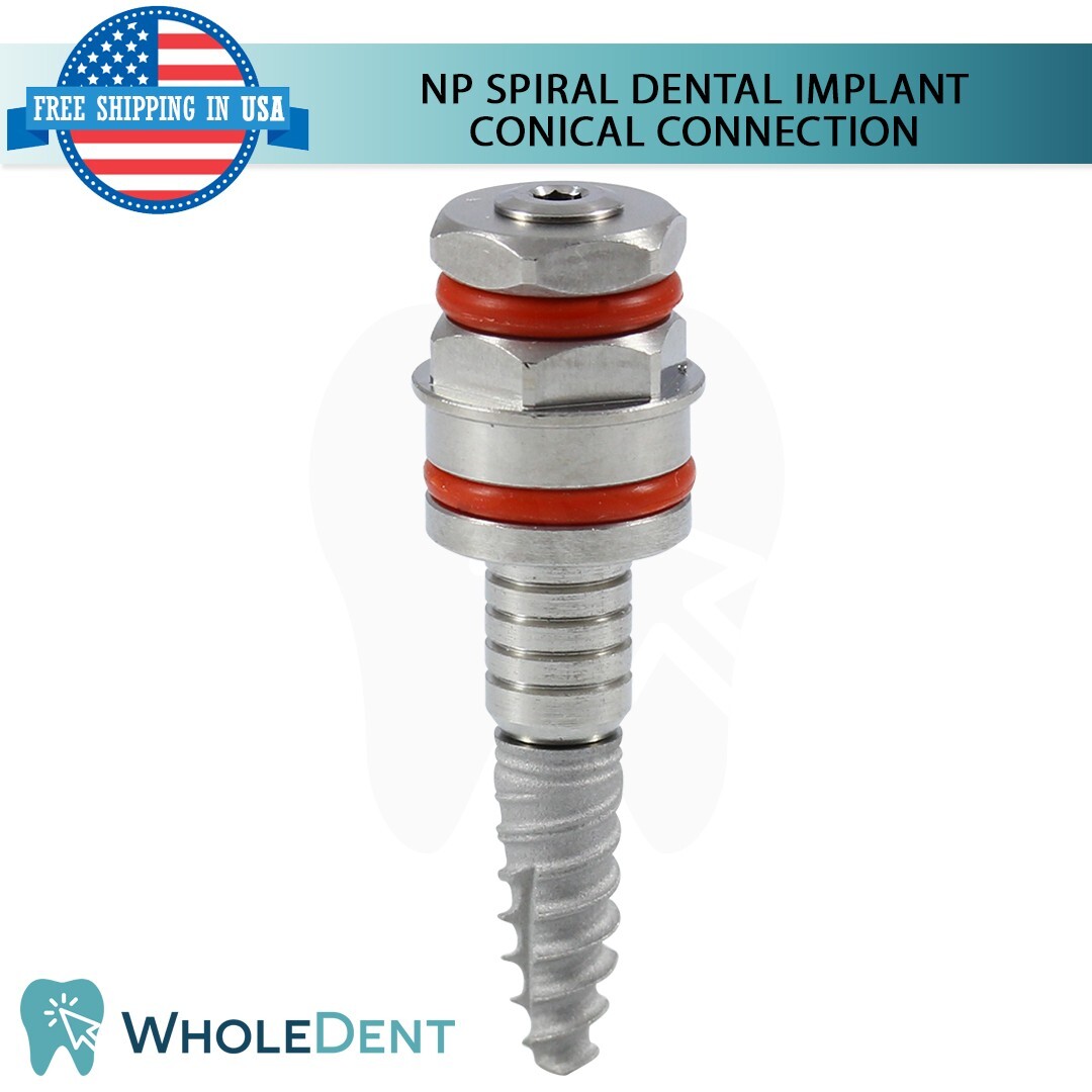 X5 Narrow Platform Spiral Conical Connection Hex 2.25mm Dental Titanium Sterile