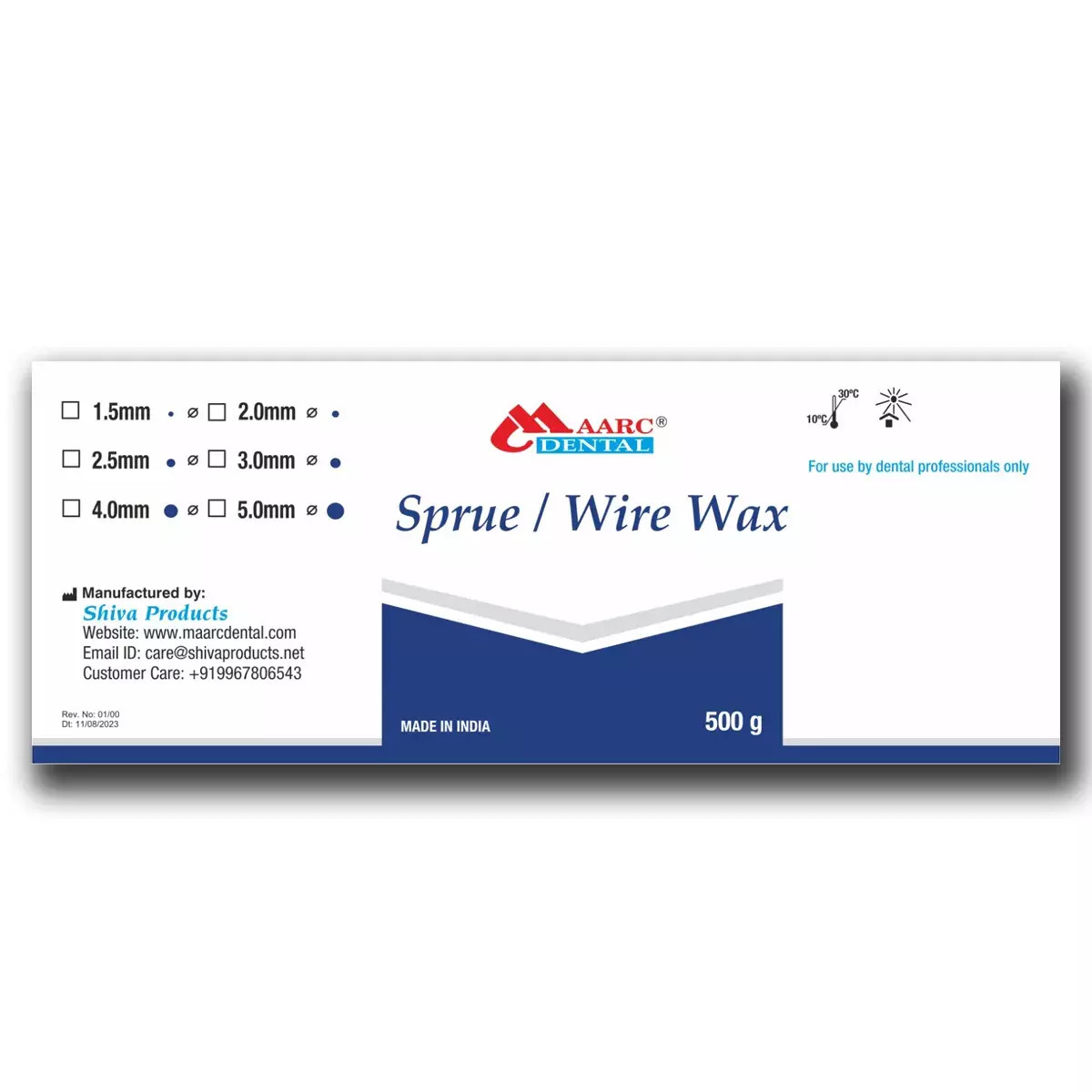 Maarc Wire Wax Designed For Creating Sprues Used Casting of Dental Prostheses.