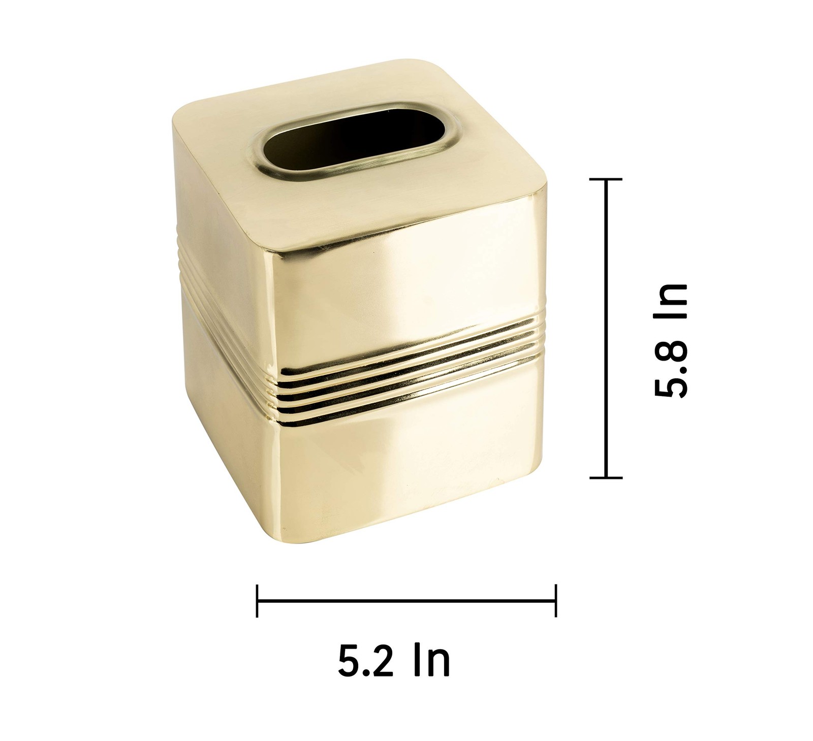 Nu Steel Boutique Tissue Coverpart Of Our Jewel Bathroom Accessory Set