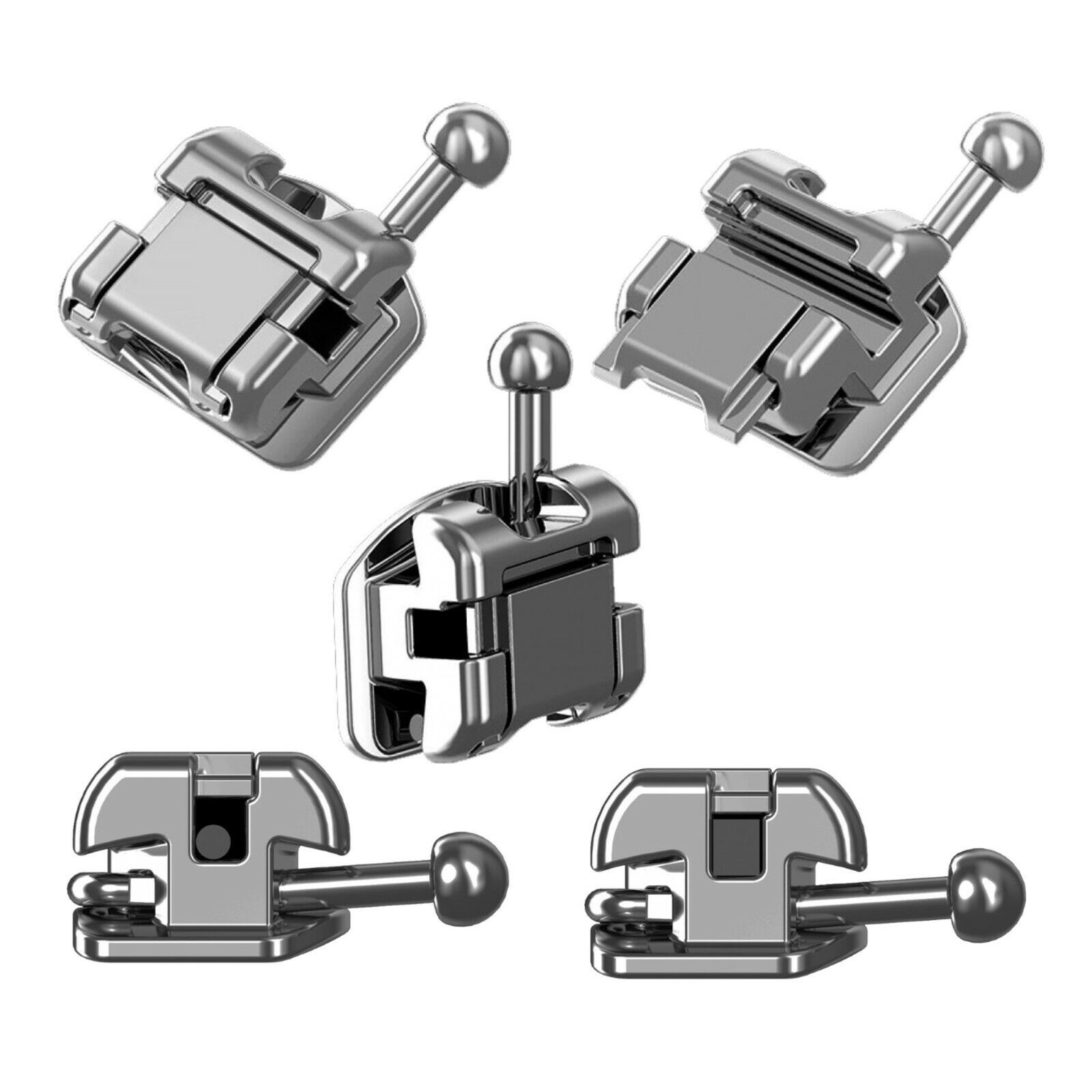 Dental Orthodontic Self Ligating Brackets Metal Ceramic Roth MBT 022 Damon Ormco