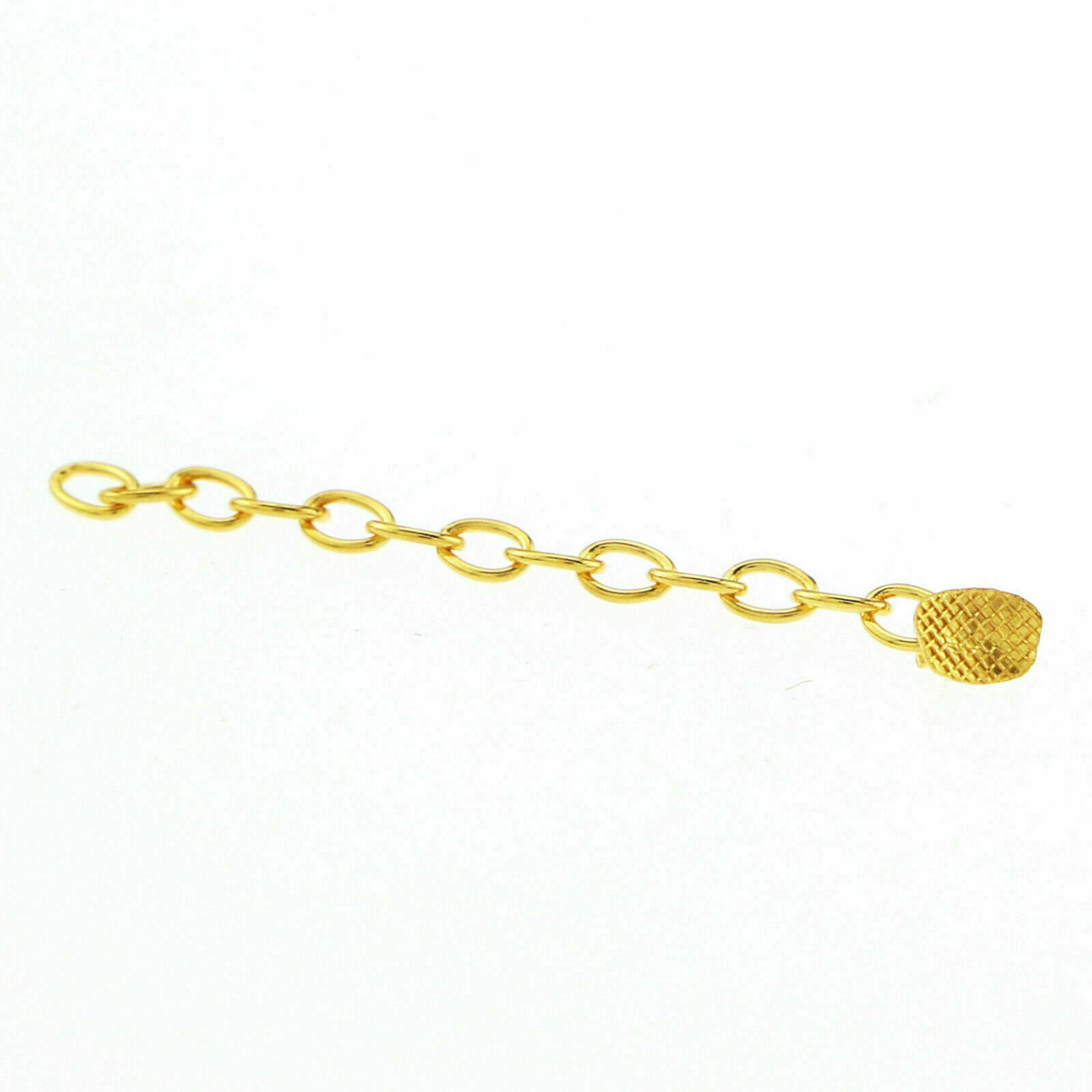 6pcs Dental Ortho Traction Chain Round Button with Chain Gold Plated Easyinsmile