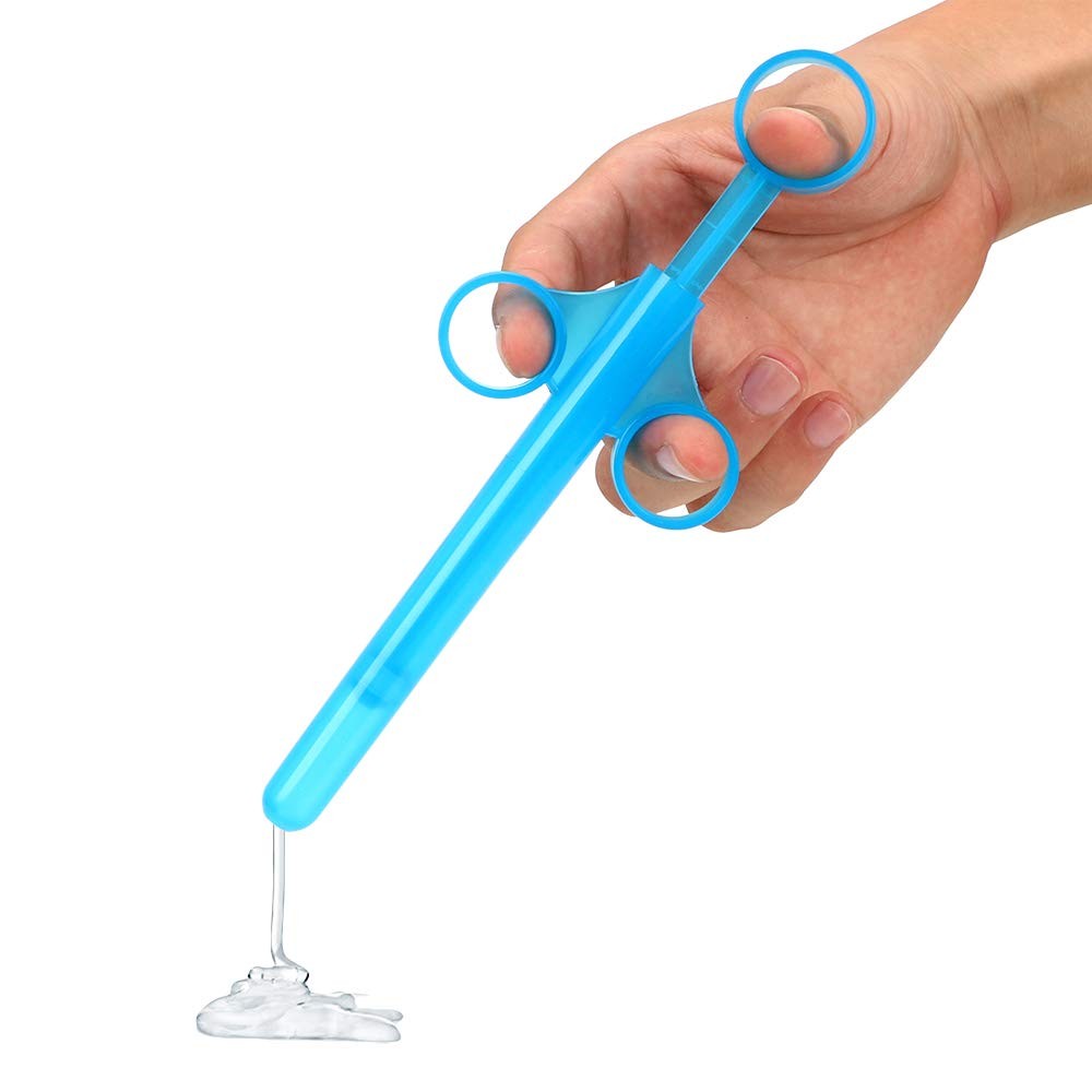 Famolay Lube Applicator for Women Man, 2PCS 0.5 Fl Oz (Pack of 2), Blue-white