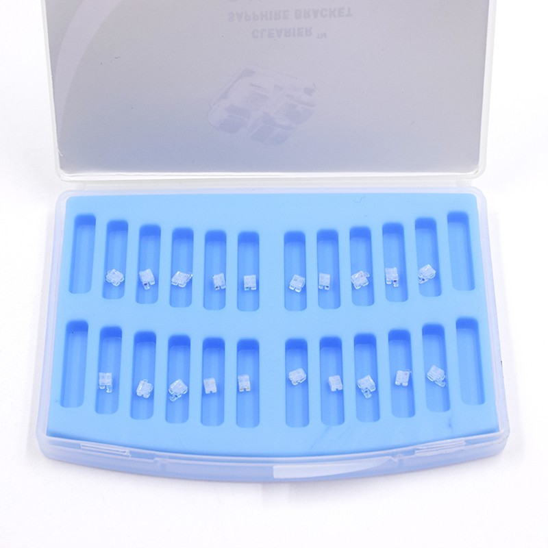 Dental Monocrystalline Sapphire Bracket Braces Ceramic MBT/ROTH 022 Hook 345