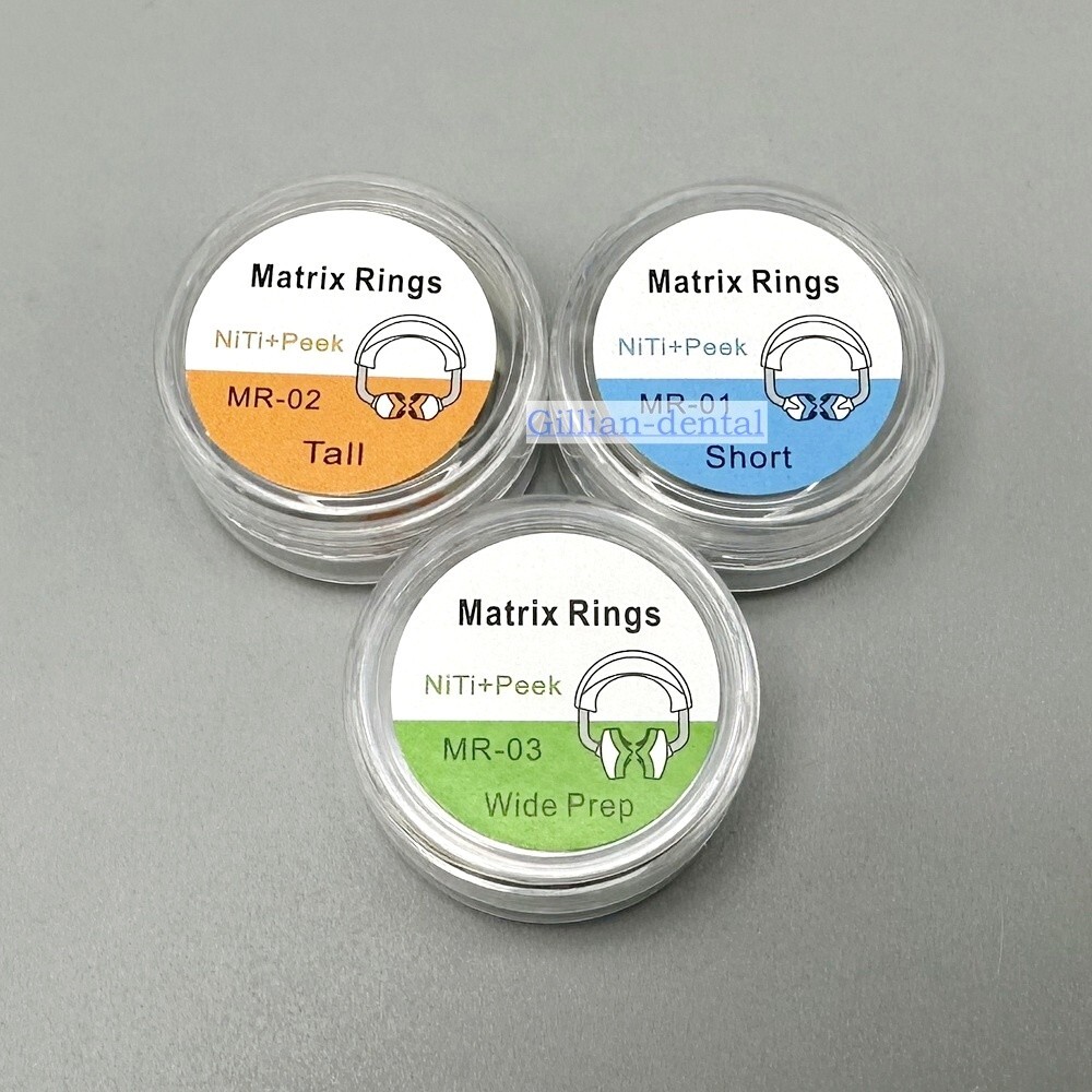 Dental Ortho Sectional Matrix System Nickel Titanium Alloy Matrices Clip Ring