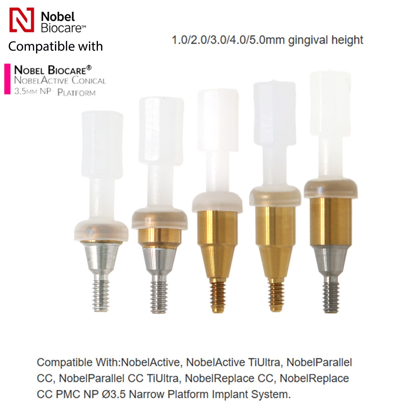 US Dental Attachment Locator Abutment for Hiossen/Zimmer/Nobel Biocare/Bego/Mis