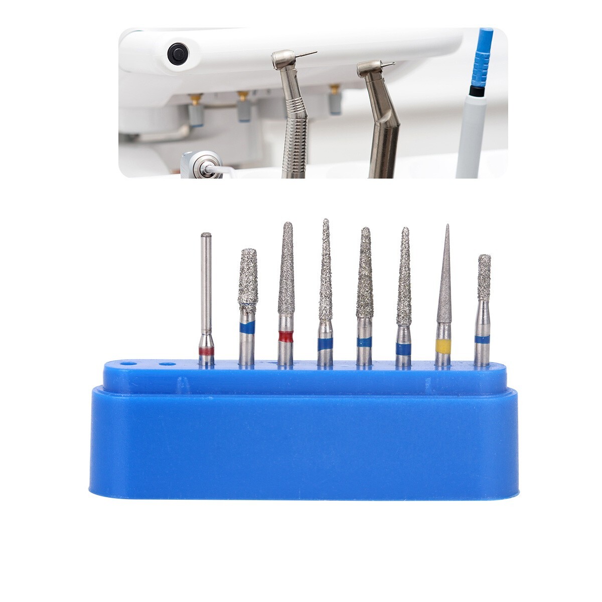 AZDENT Dental High Speed Diamond Burs Crown Preparation Molar Teeth Kit FG-113