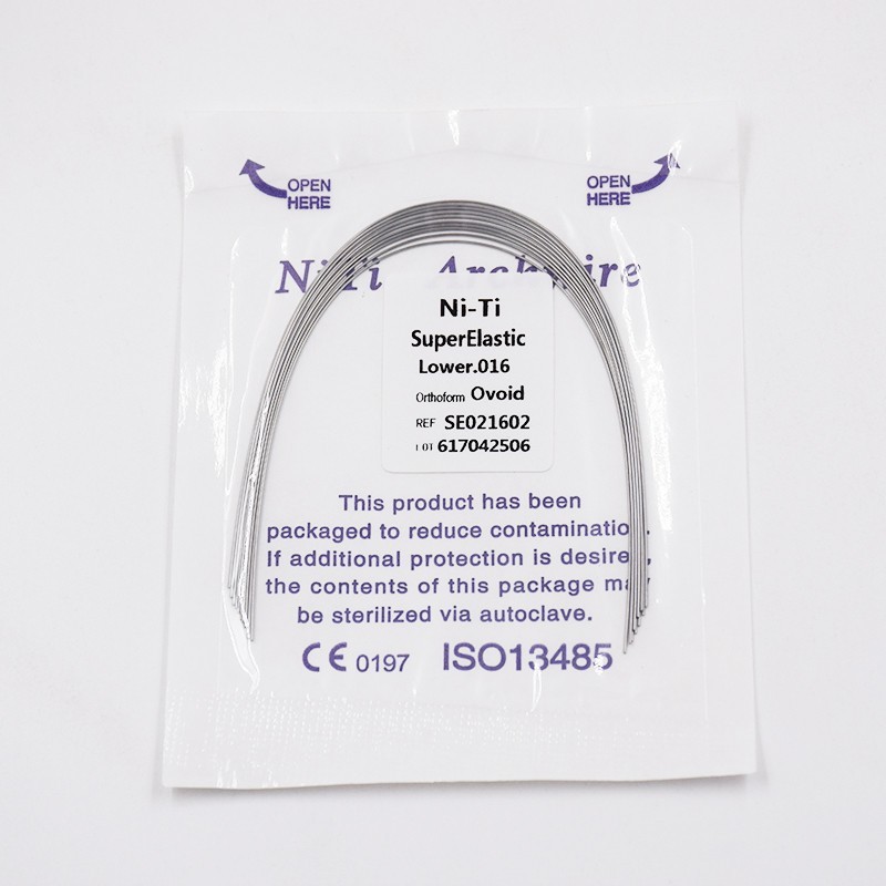 10 Pcs Dental Orthodontic Super Elastic Niti Arch Wire Round 012-020 Upper Lower