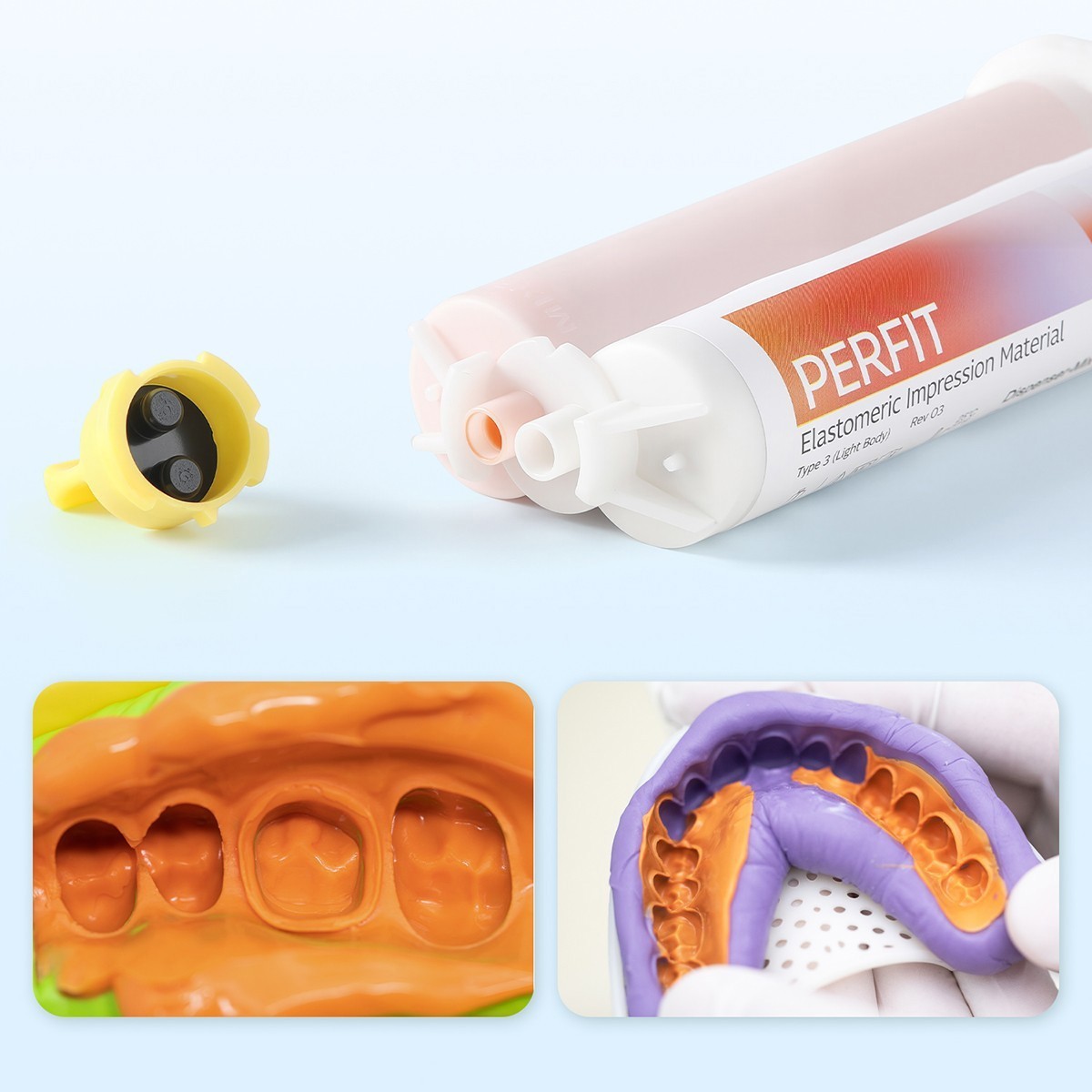 AZDENT Dental Impression Material Silicone Putty Heavy/Light Body Normal/Fast