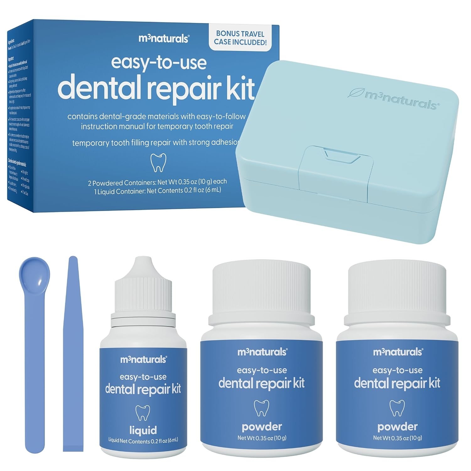 Dental Tooth Repair Kit Temporary Filling Cement for Chips Cracks Missing Teeth