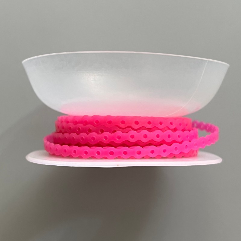 5 Rolls Dental Orthodontic Elastic Rubber Power Chain 5 Color Braces Bands
