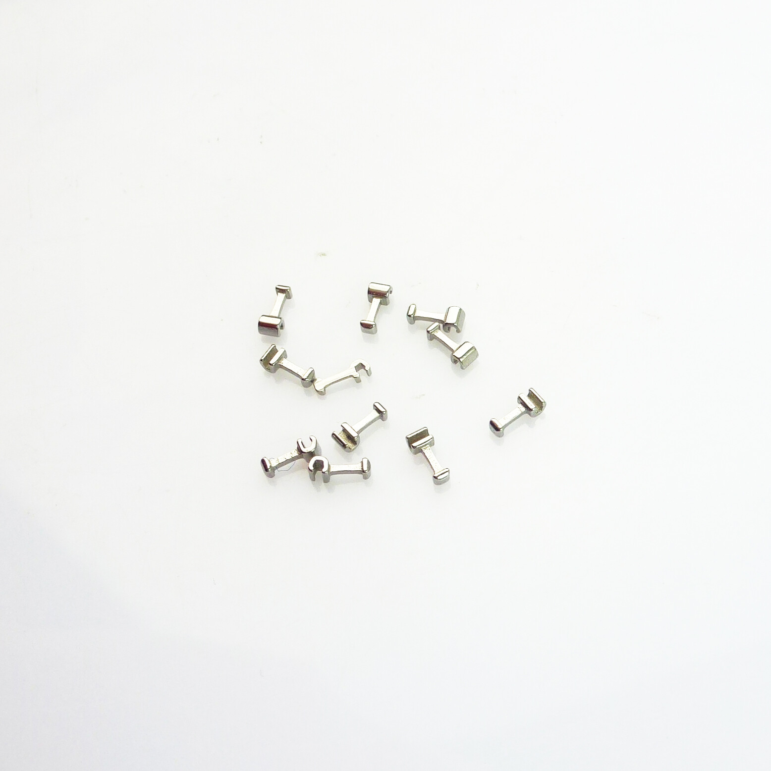 10pc Dental Stops Orthodontic Crimpable Hooks Short/Long/Left Cross tubes Braces