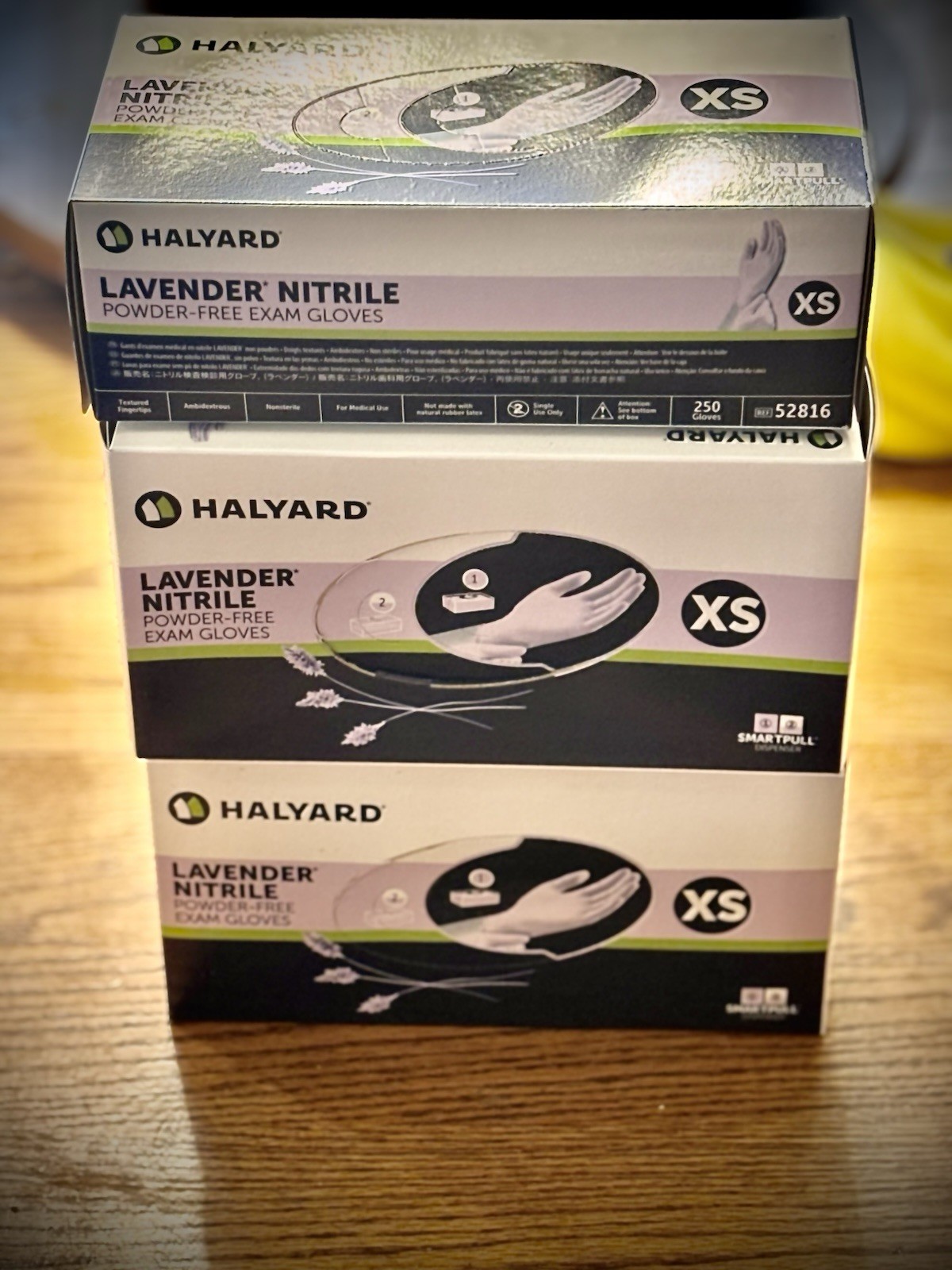 HALYARD NITRILE STERLING EXAM GLOVES (Extra Small) powder & latexfree