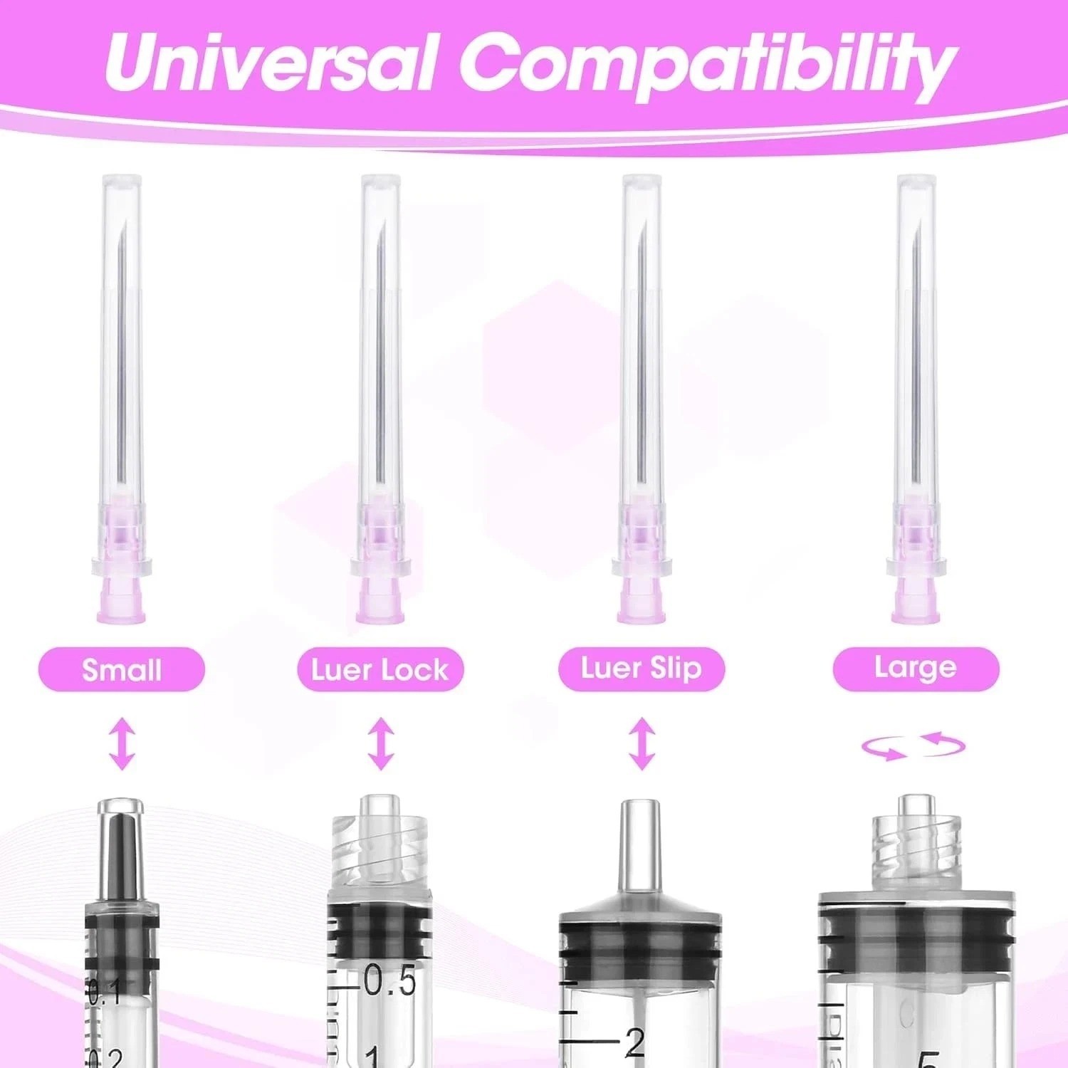 18 Gauge 1.5 Inch Disposable Needles with Caps for Scientific and Lab Dispensing