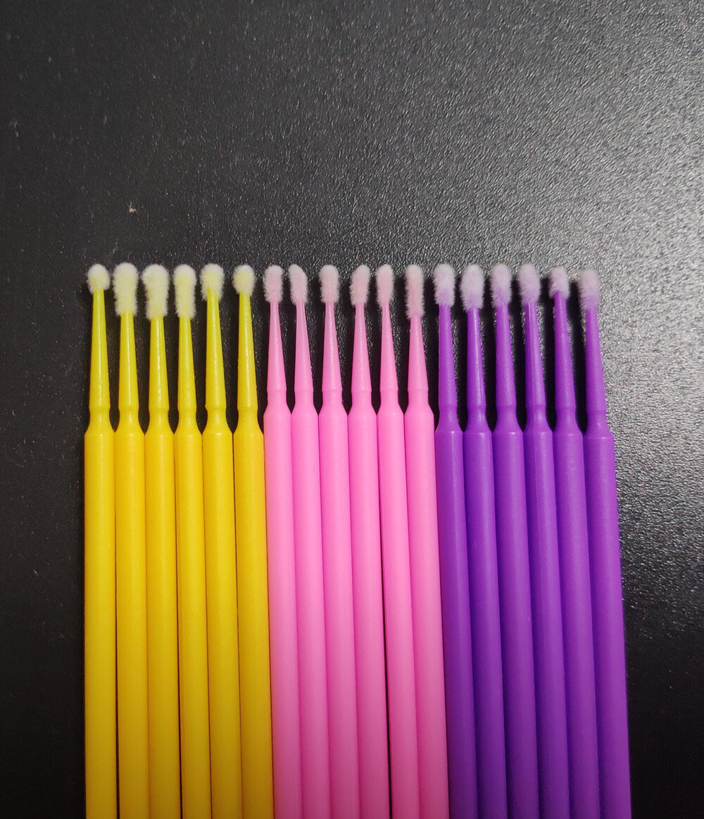 600Pcs Dental Swabs Disposable Applicators Micro Brush Stick Eyelash Extension