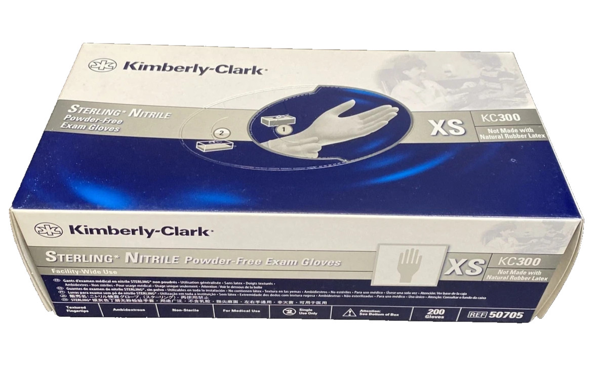 Kimberly Clark Sterling Nitrile Exam Gloves 50705 1 BOX of 200 EXTRA SMALL