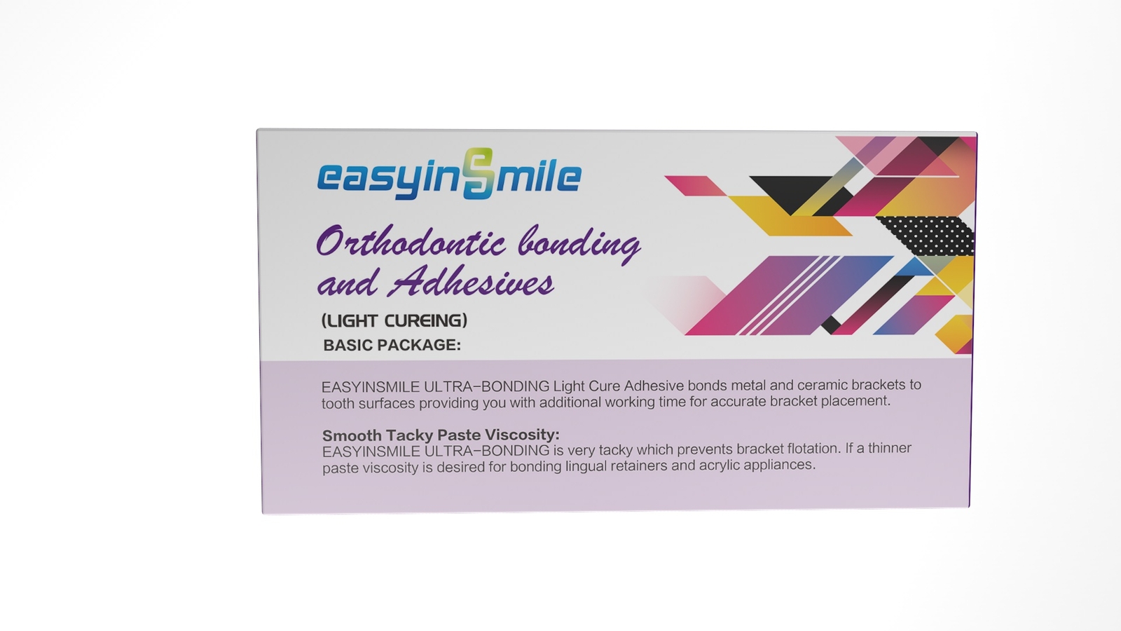 Dental Ortho Metal Self-ligating Bracket Brace /Material Ortho Bonding Adhesive