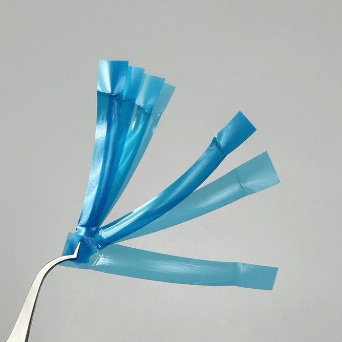 Dental Contoured Anterior Matrix Bands Polyester Blue Strip Restoration Matrices