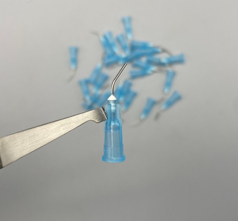 100Pcs/pack Dental Needle Tips for Etch Gel Composite Flow Applicator 18/19/20G