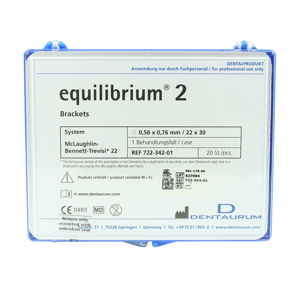 Dental Dentaurum MBT Prescription Equilibrium 2 Stainless Steel Brackets Kit