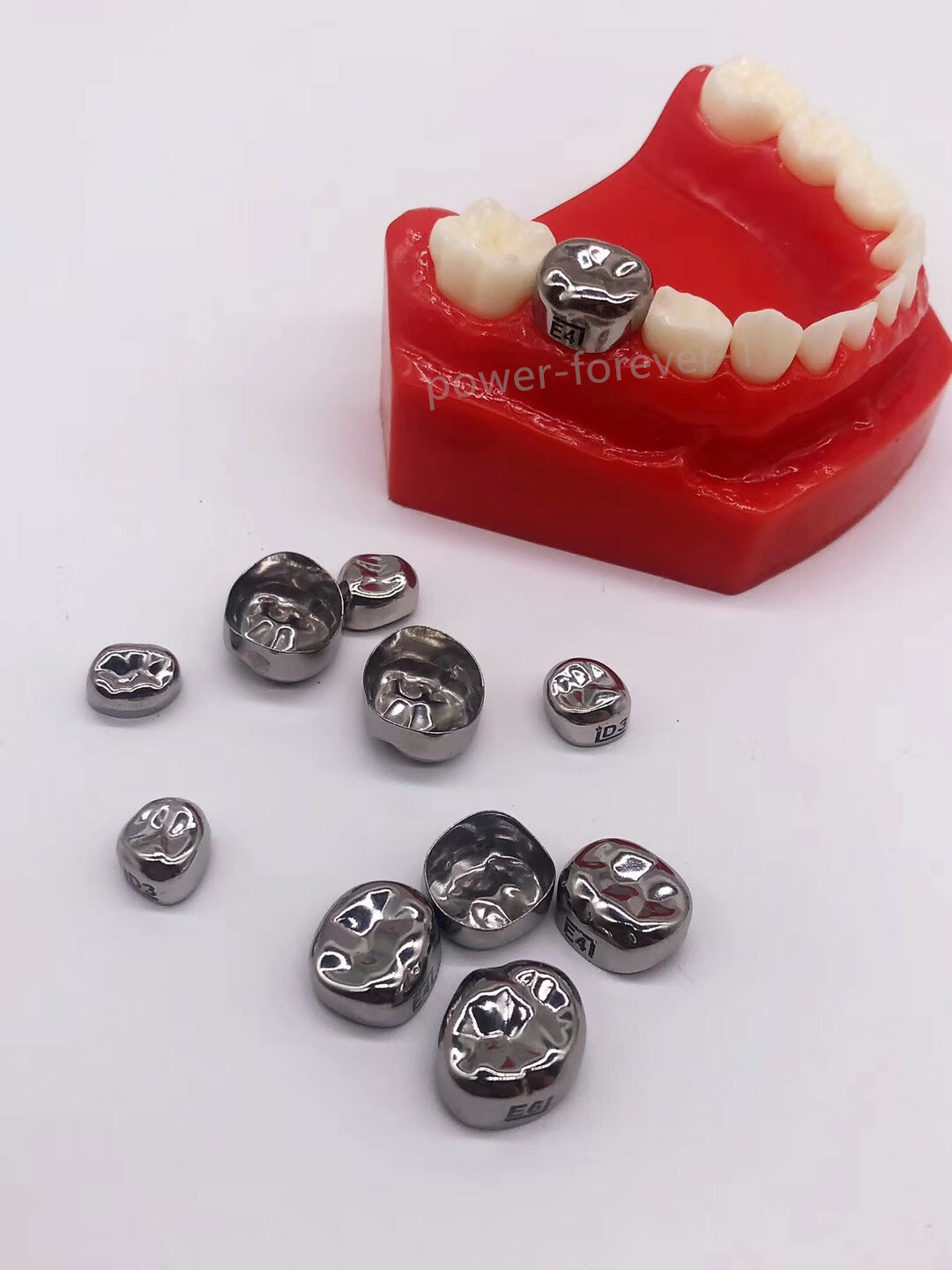 5pcs/box Dental Kids Crown Protect Teeth Primary Molar Stainless Steel Pediatric