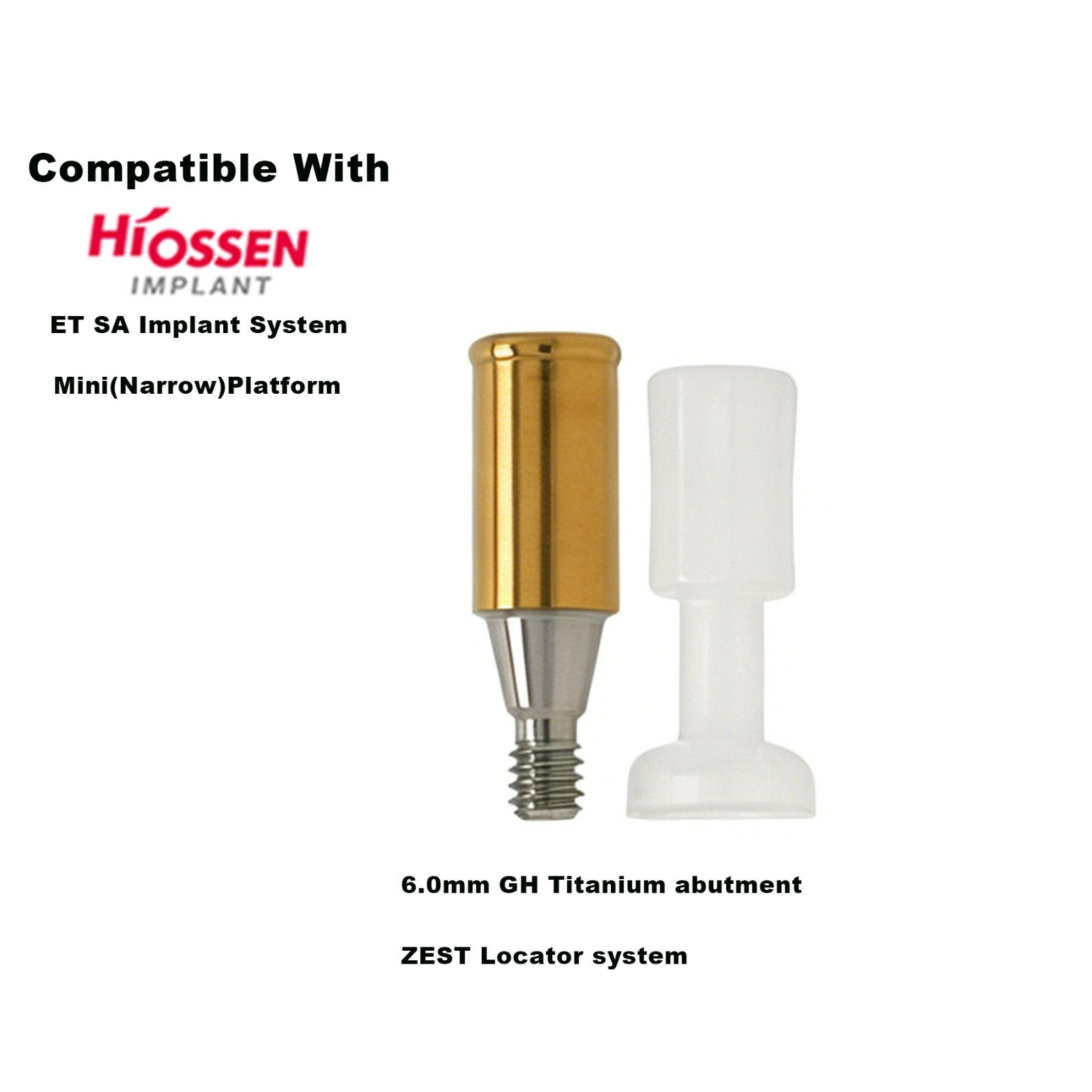 US Mini Platform ZEST Locator Legacy Abutment For Hiossen ET Implant Overdenture