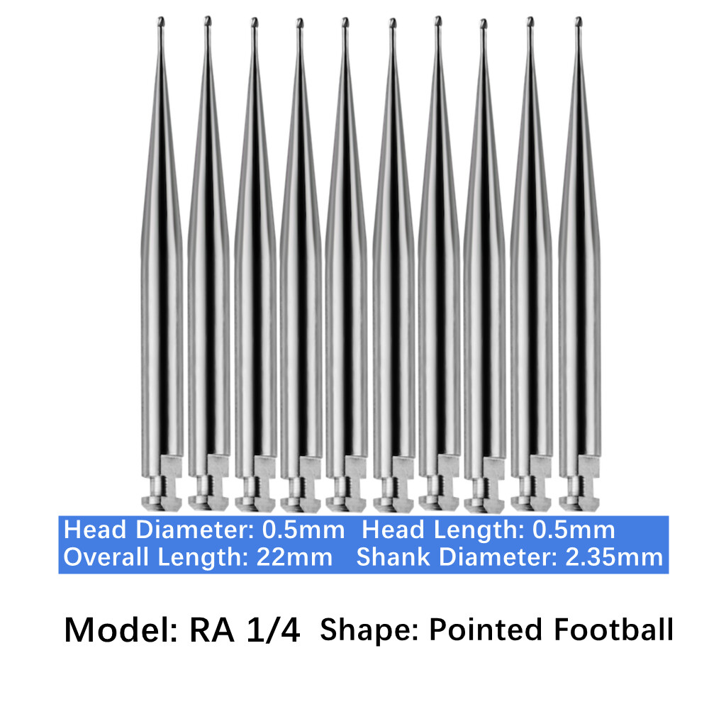 10/Pack Dental Surgical Carbide Burs Latch Type RA SURG Burs Low Speed RA1/4 RA1