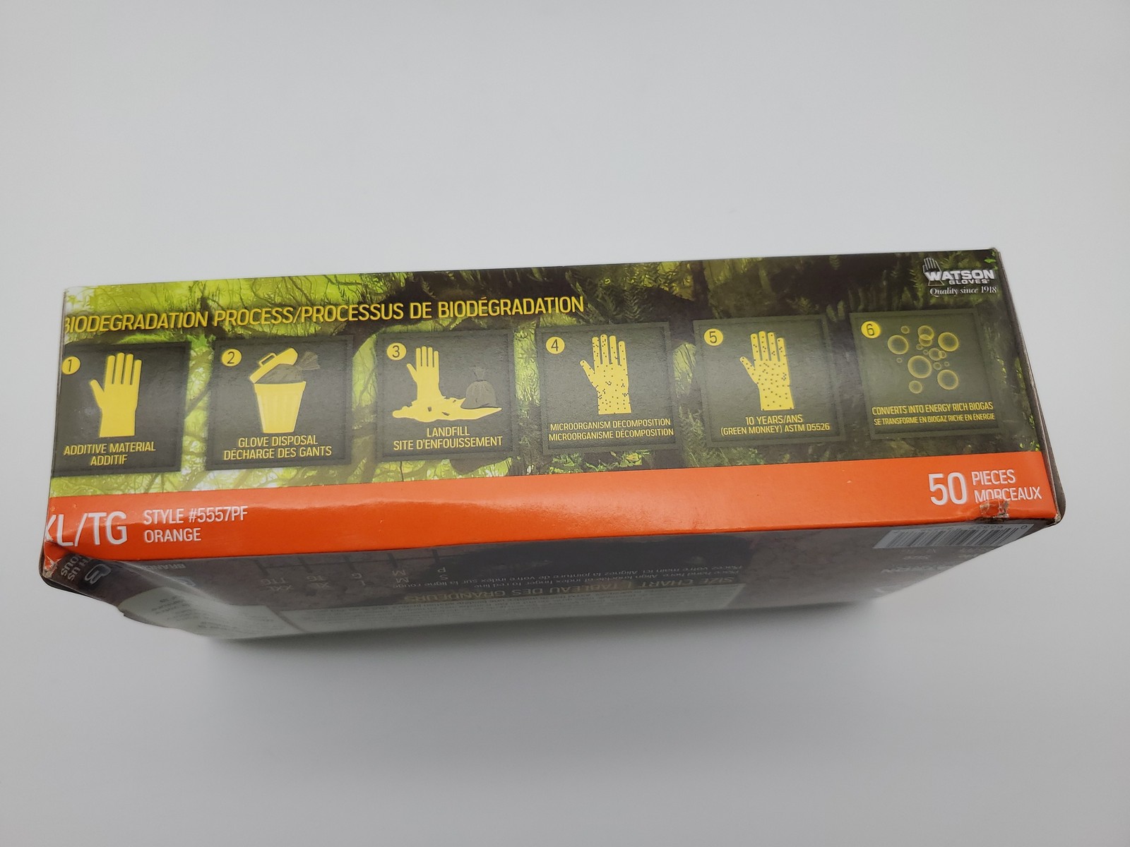 Green Monkey Nitrile Gloves XL Powder Free Textured Biodegradable 6 mil 100 Pack
