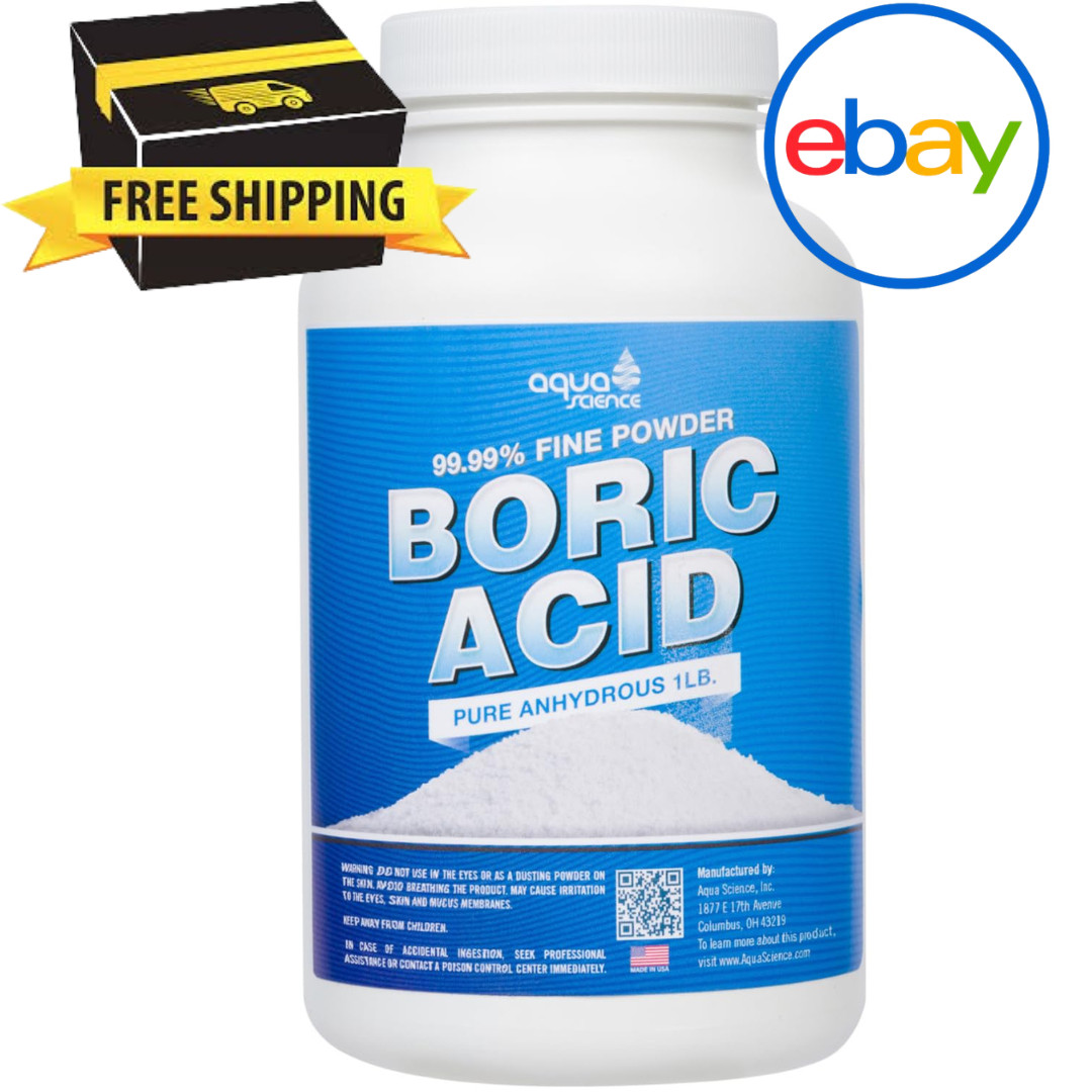 Boric Acid Powder 1Lb 99.9% Industrial Grade Strength Fine Powder Multipurpose..