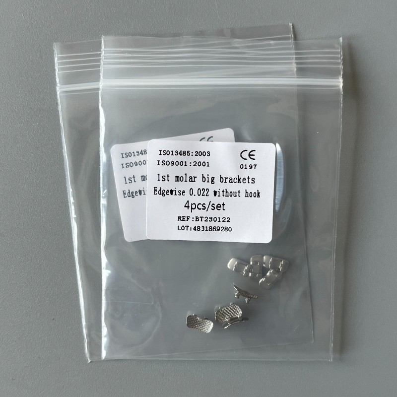 10Set Dental Orthodontic 1st Molar Wide Big Brackets Roth/MBT/Edgewise no hooks
