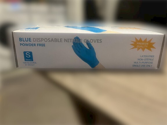 1000 Disposable Nitrile Gloves Blue Size Small 1000 Gloves Powder Free Medical