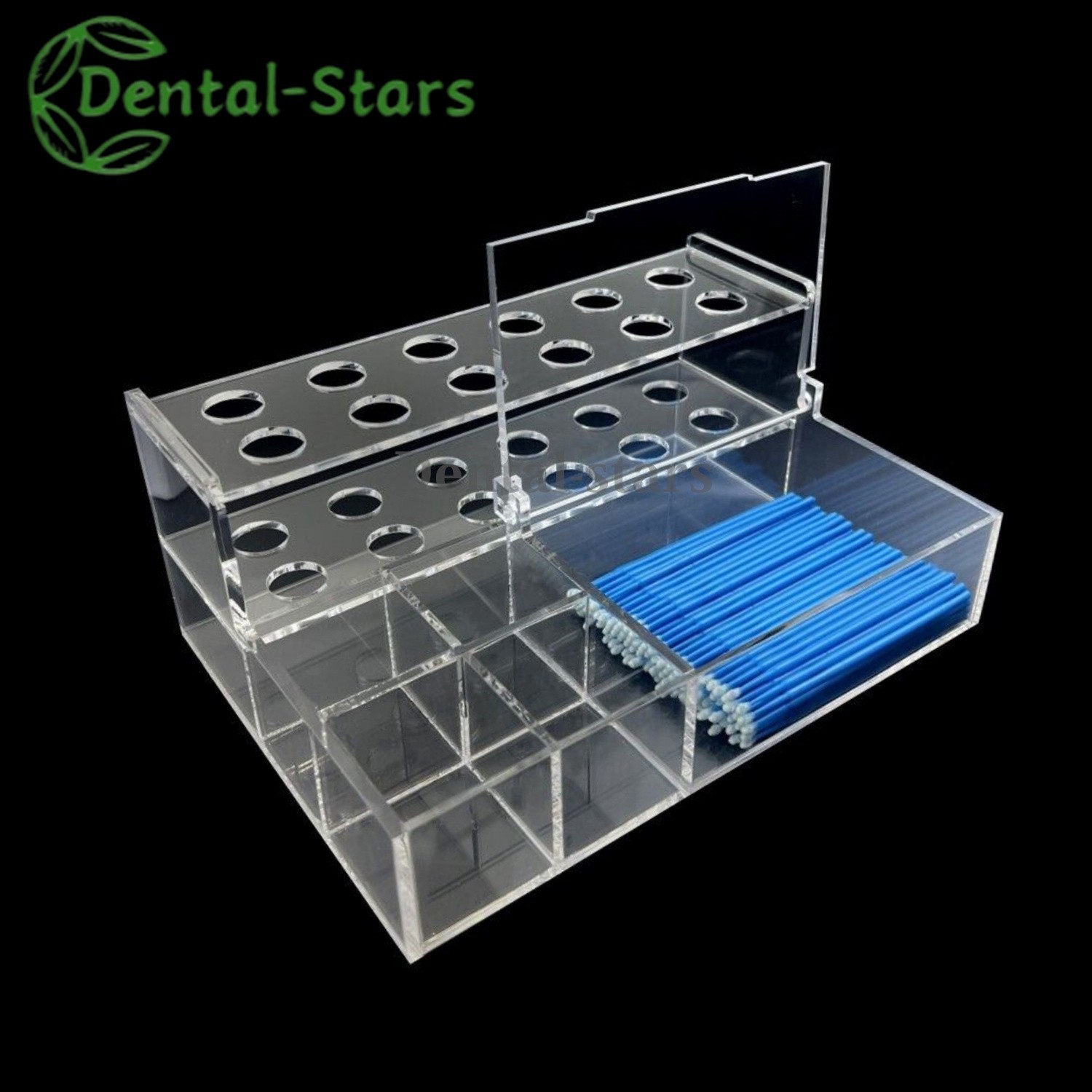 Dental Composite Syringe Acrylic Organizer Holder Resin Applicator Adhesive Rack