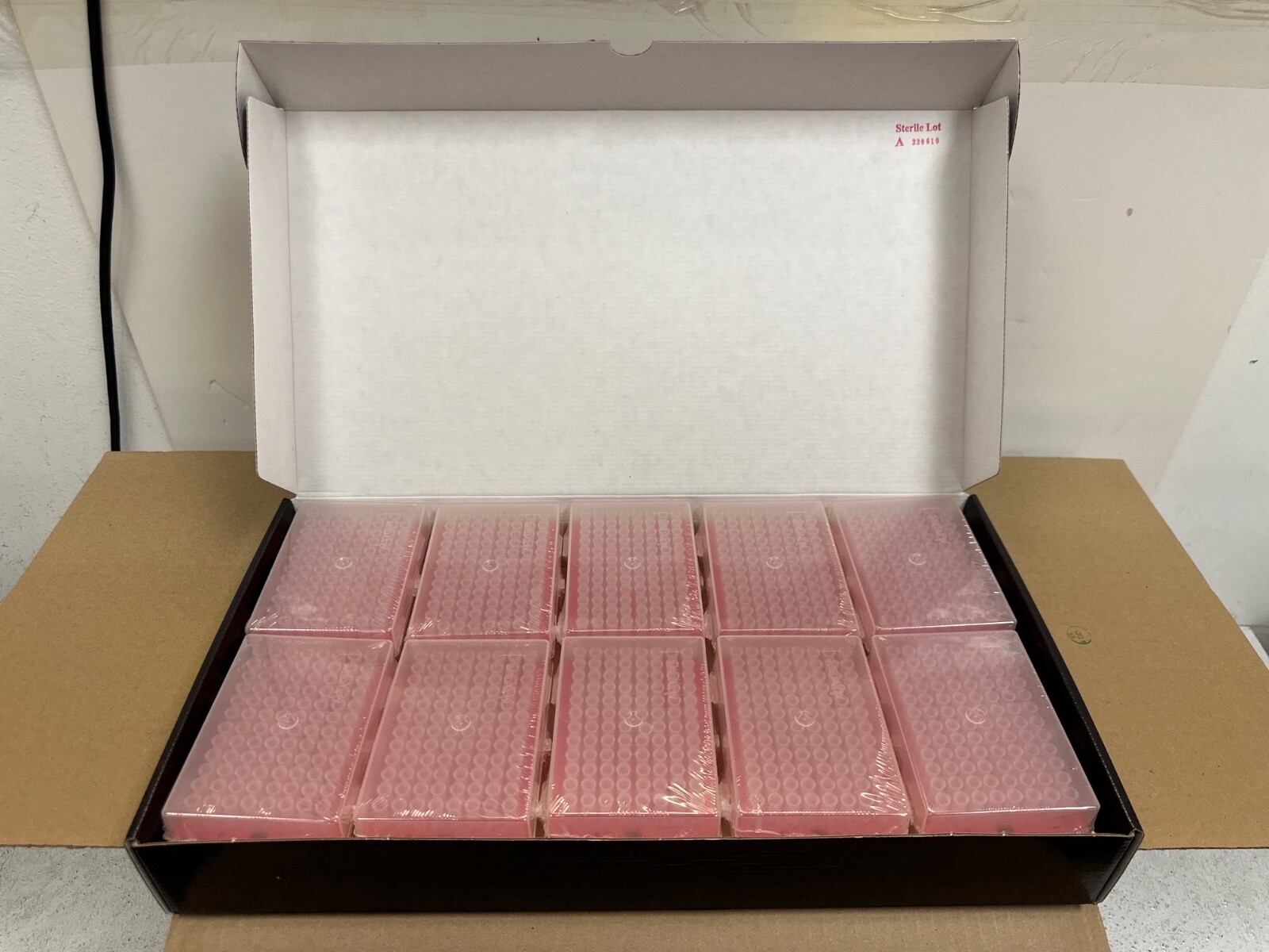 5 Boxes NEW Axygen Pipet Tips fits 1-200µL Wide Bore T-205-WB-C-R-S 10 Racks box