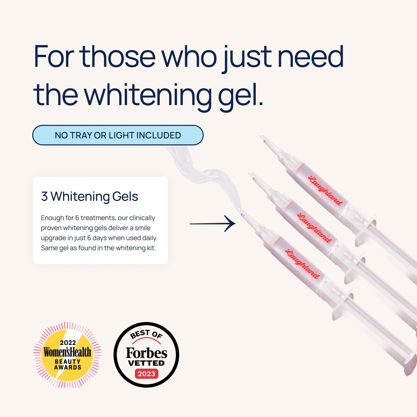 Laughland Super Strength Teeth Whitening Gel 3 Pack, 2.93 Fl Oz (Pack of 3)