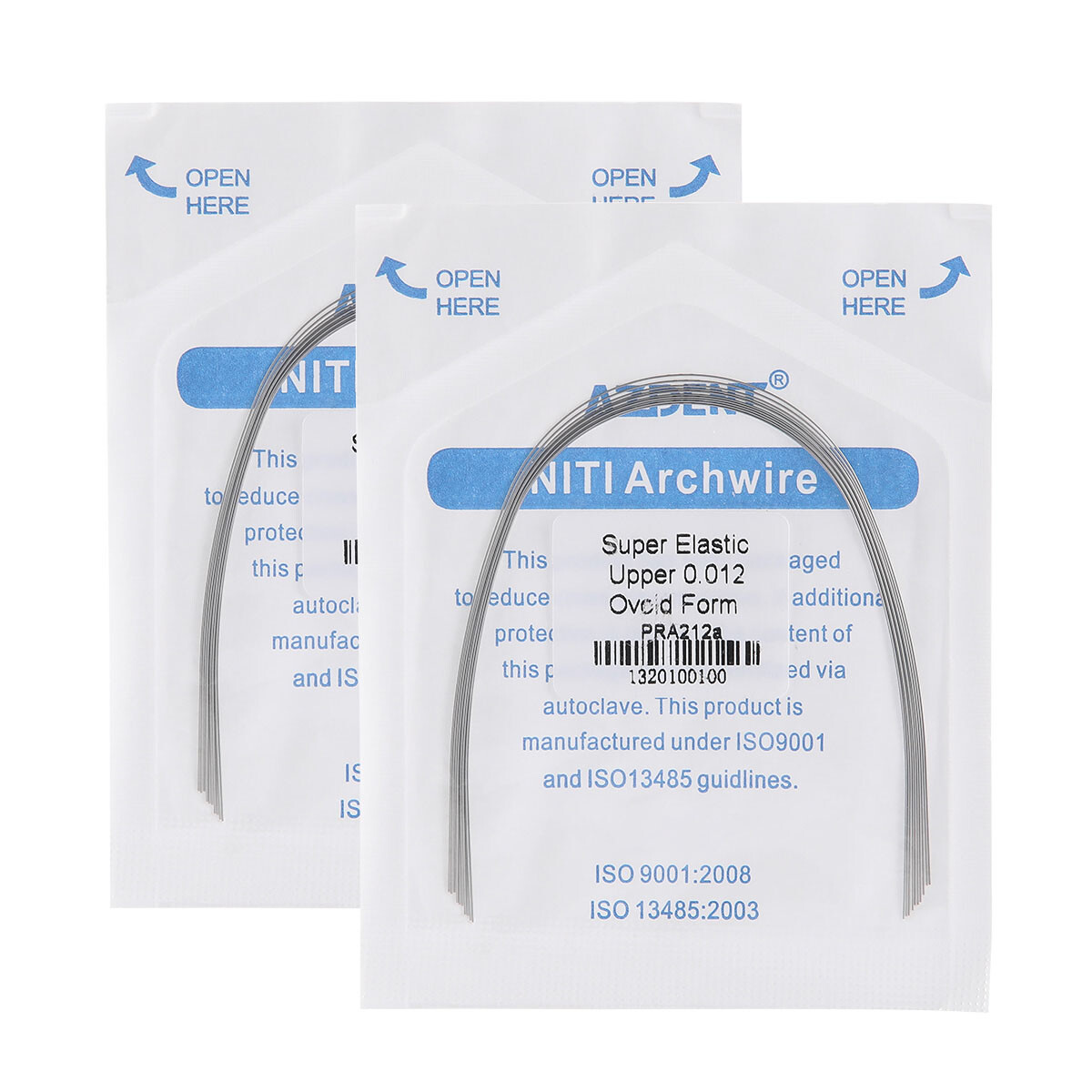 USPS 20Packs Dental Orthodontic Super Elastic Nitinol Arch Wire Round 012Upper