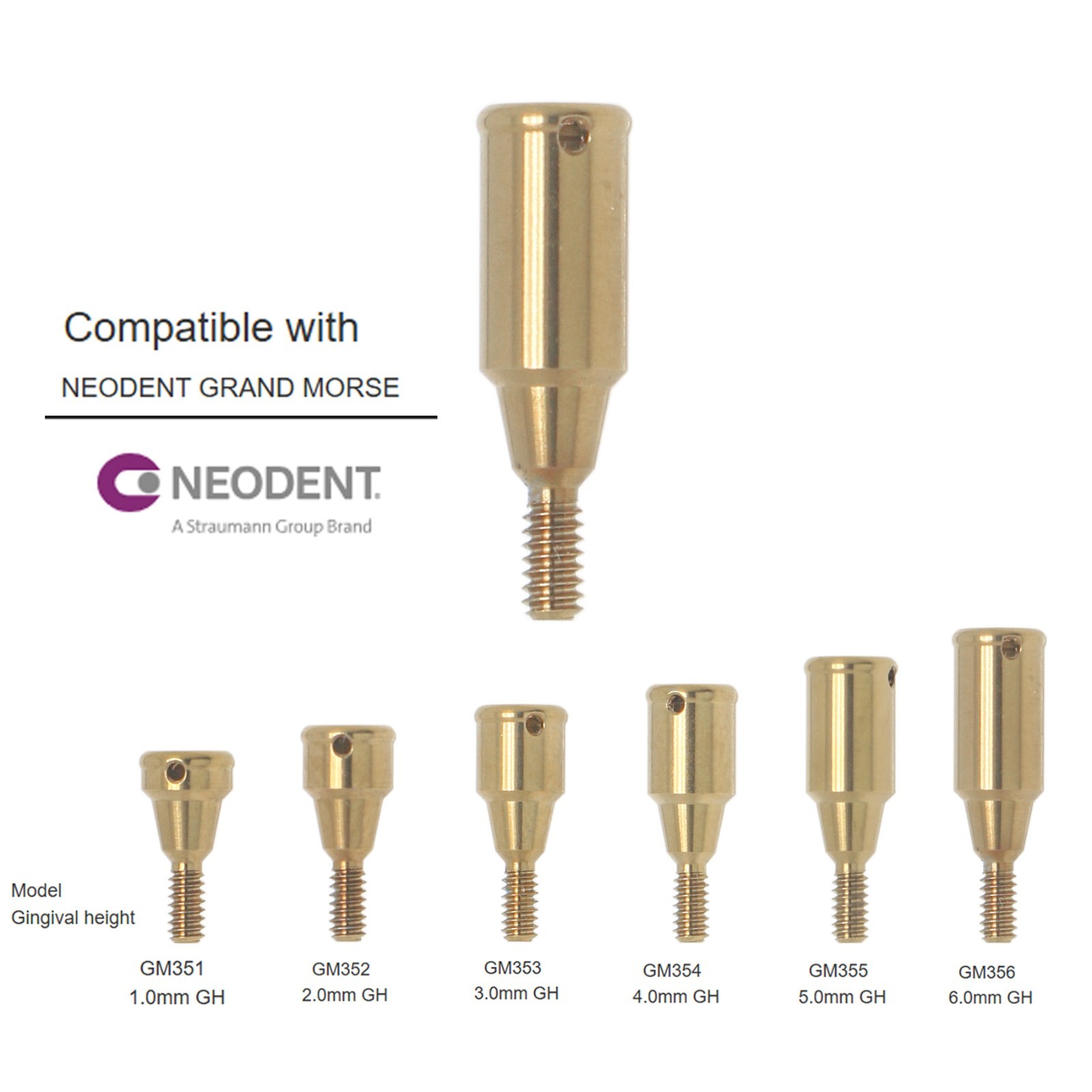 Overdenture Abutment Male Cap Inserts locator Tool for NEODENT GRAND MORSE GM