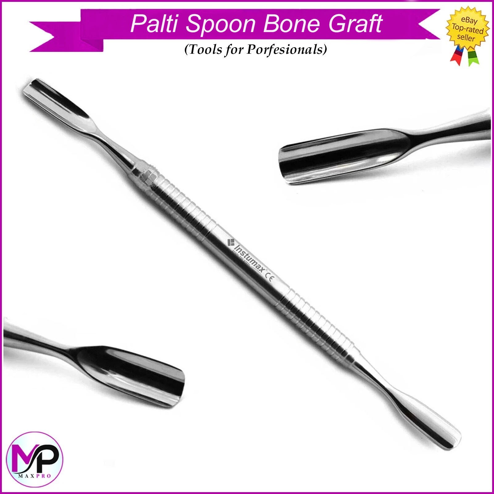 Palti Spoon Bone Graft Surgical Stainless Steel Bone Grafting & Placement Tools