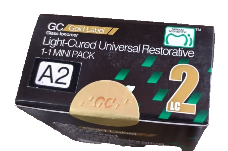 GC Fuji II LC Light Cure A2 GIC Mini Dental Cement High Fluoride Restorative