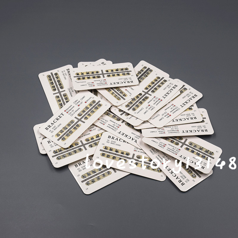 20 Pcs/Pack Dental Orthodontic Edgewise 3 Hook 022″ Slot Metal Brackets Braces