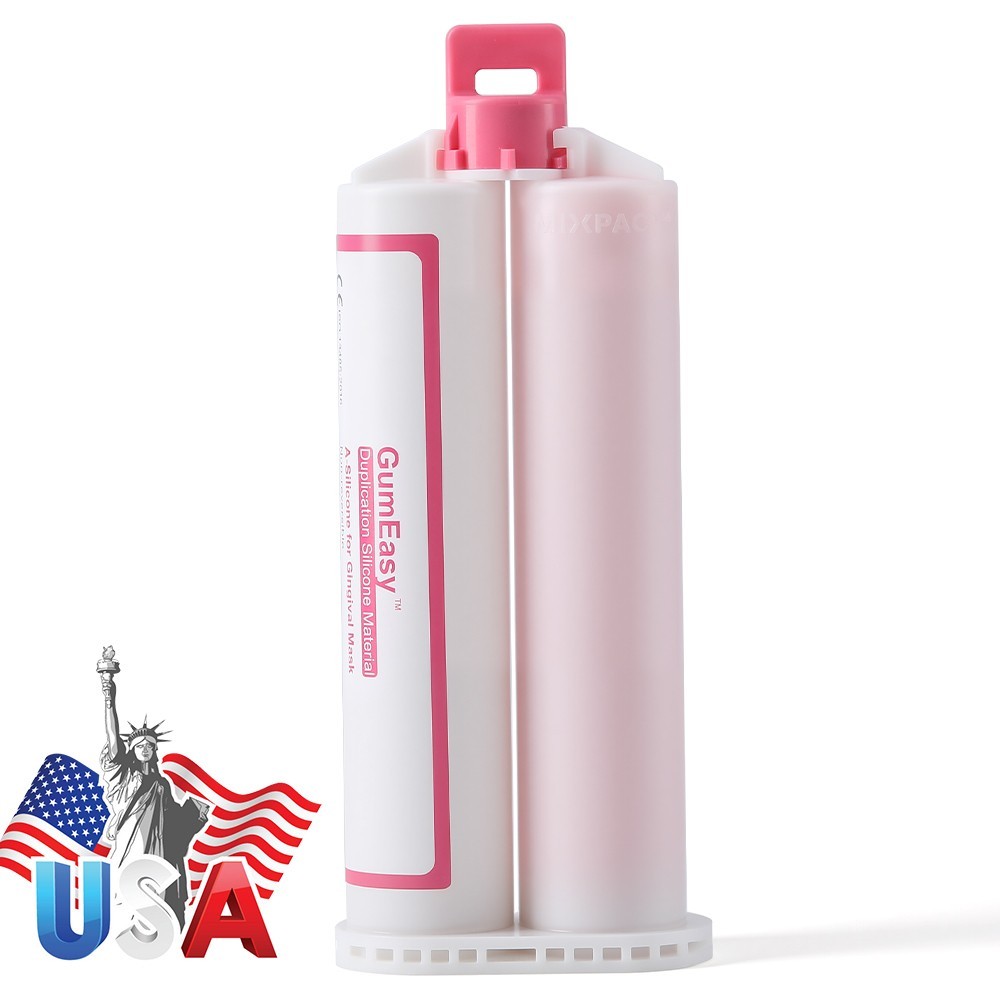 Dental Impression A-Silicone Pink for Gingival Mask Hard/Soft Regular/Soft High