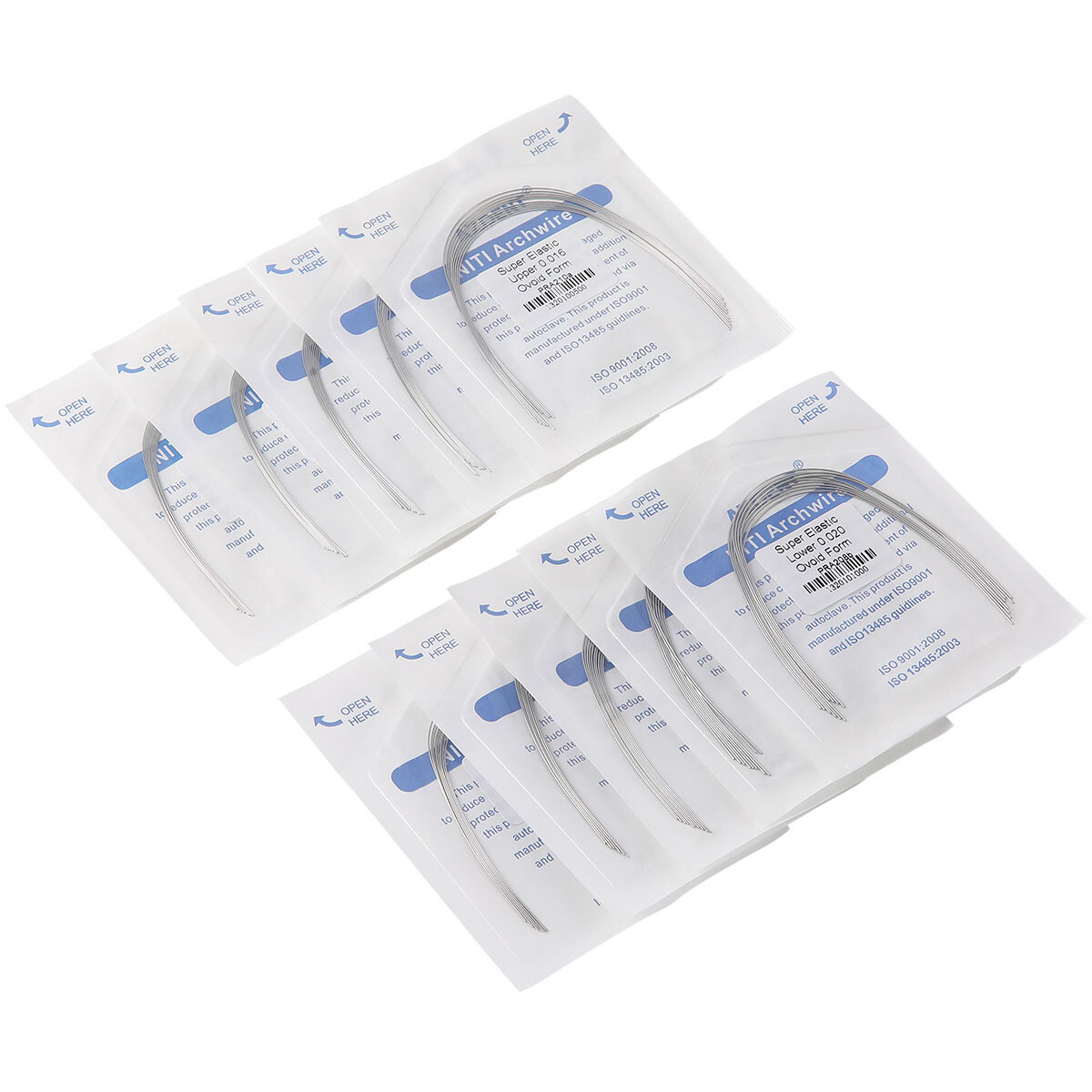 AZDENT Dental Orthodontic Super Elastic Niti Round Arch Wire Ovoid Form Archwire