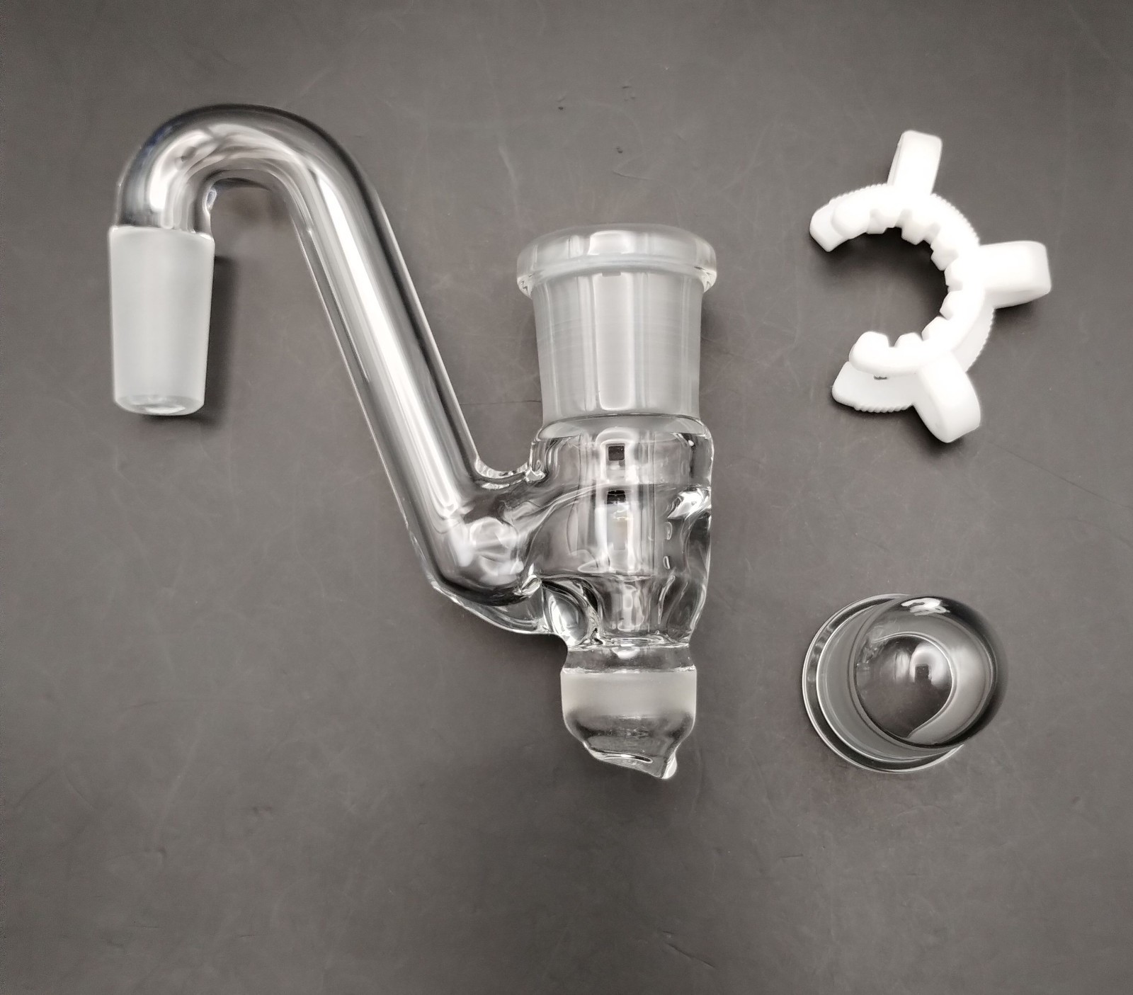 18mm Female to 14mm Male Glass Drop Down Reclaim Removable Jar USA