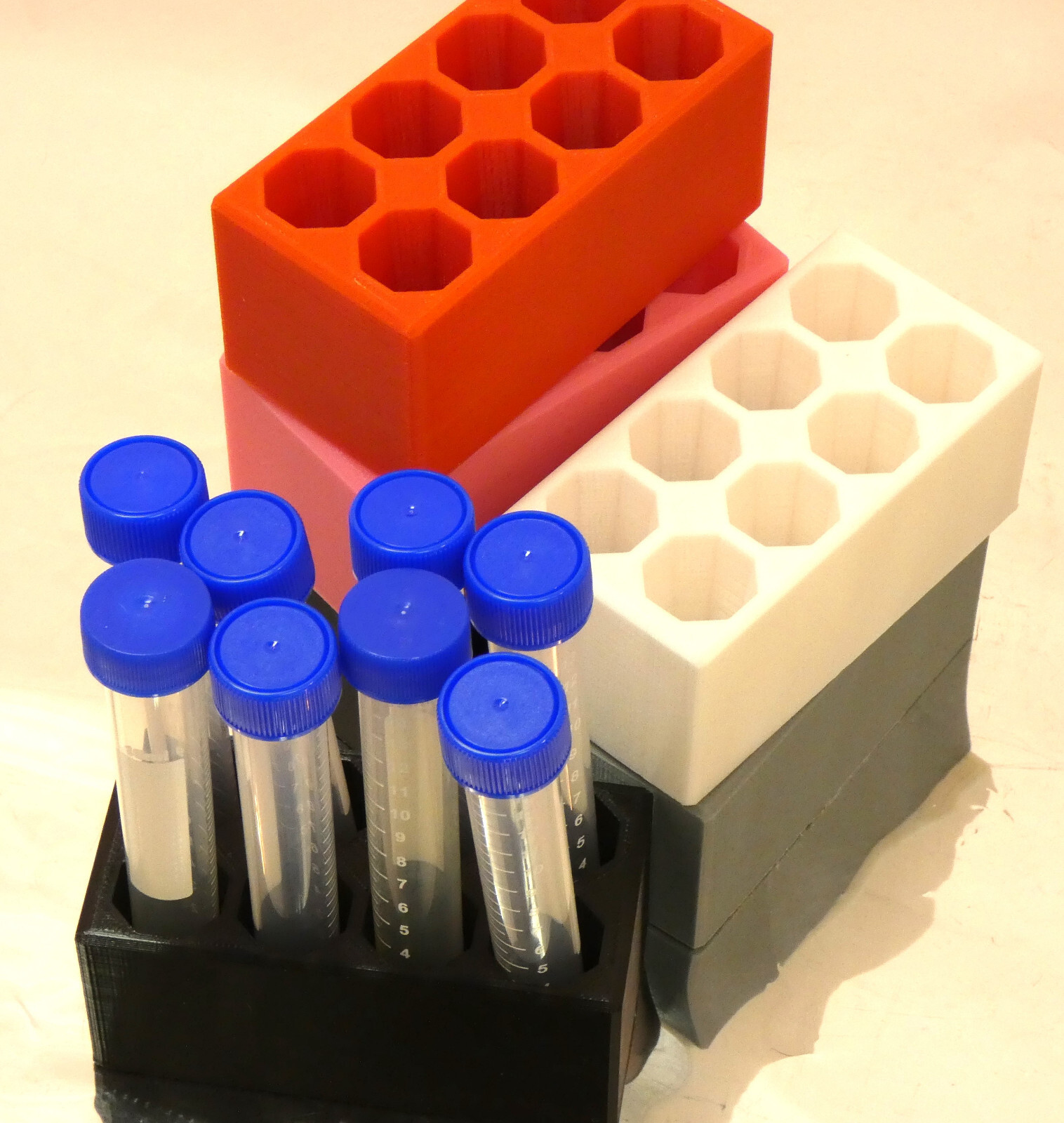 Rack Stand Holder 5-15 ml Centrifuge Test Tubes Syringes Diameter 10-18mm Lab