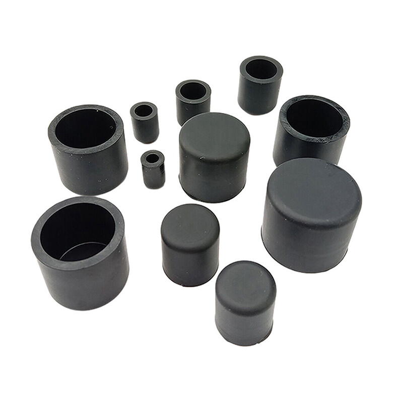 Black Silicone Rubber Blanking Stopper End Cap Cover Caps for Pipe 2.8mm-78.5mm