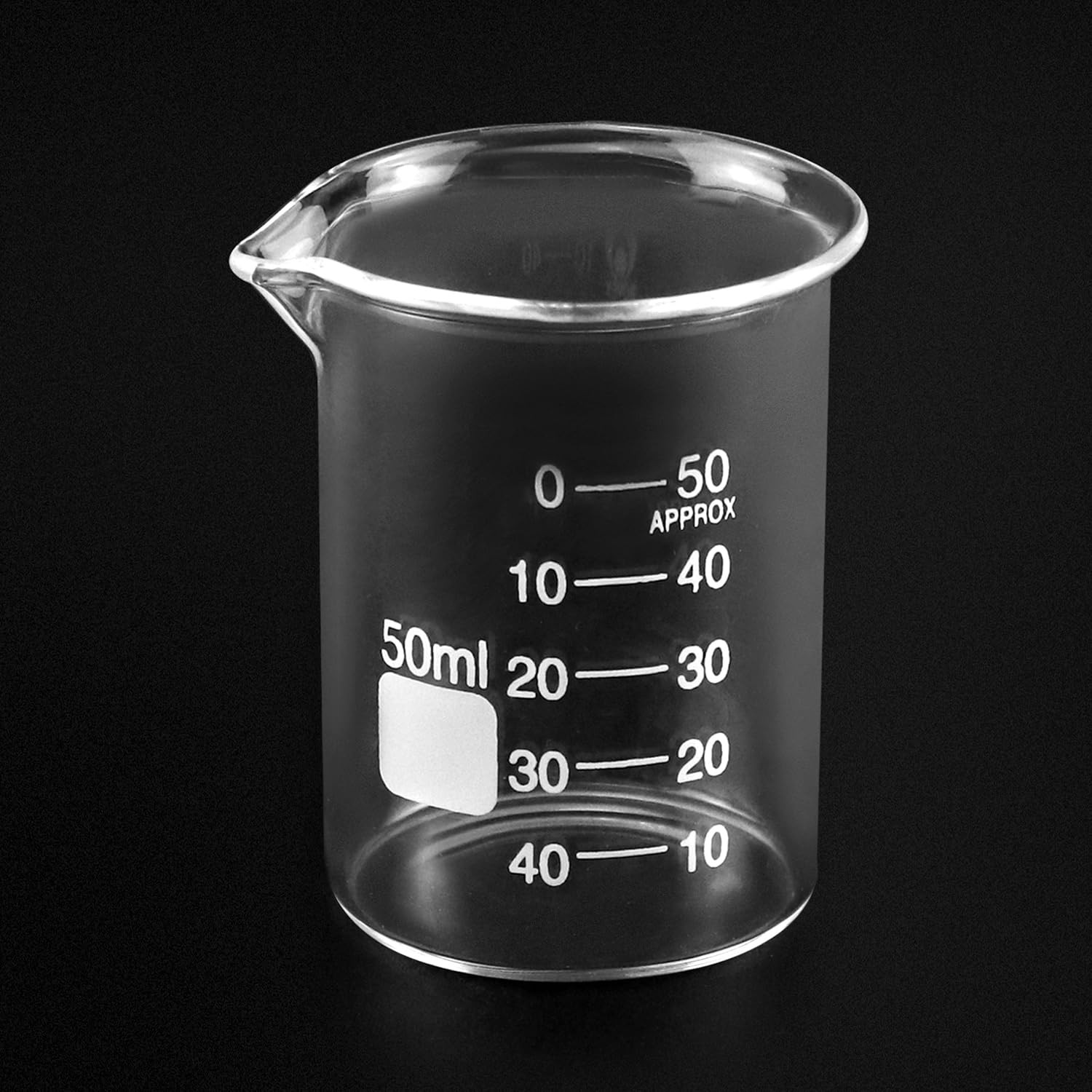 6 Pack 50ml Glass Beaker Set 1.7oz Borosilicate Griffin Low Form Lab Cups