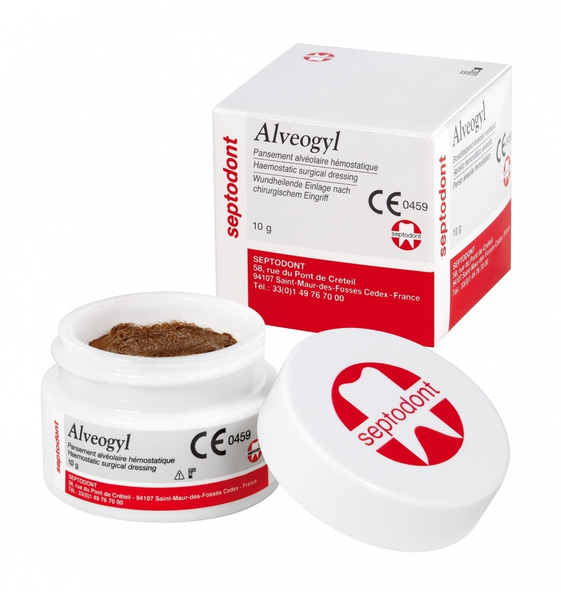 5 Pack SEPTODONT ALVEOGYL 10gr JAR – Dry Socket Treatment Dressing II Free Ship