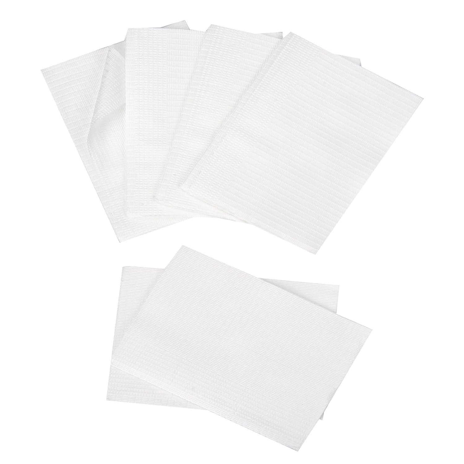 500 Patient Bibs (2+1)Ply Towels DENTAL MEDICAL TATTOO Disposable 18×13 bib