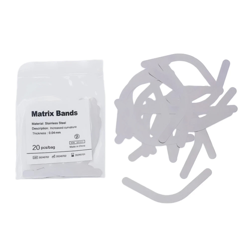 20 Pcs/Pack Dental Lab Stainless Steel Tofflemire Matrix Band Retainer Increased